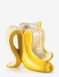 Candle holder - Banana Romance (2 pcs.) - candlesticks - yellow