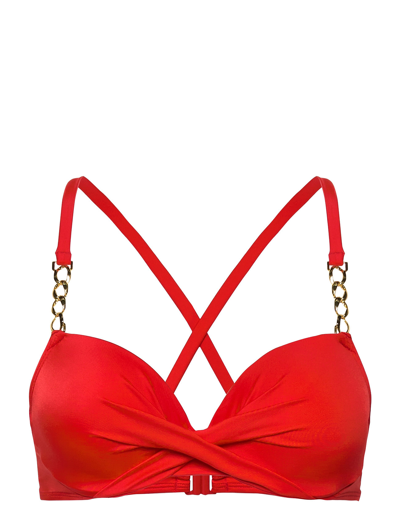 Light_Padded Filao Bikini_Top Swimwear Bikinis Bikini Tops Bandeau Bikinitops Red Dorina
