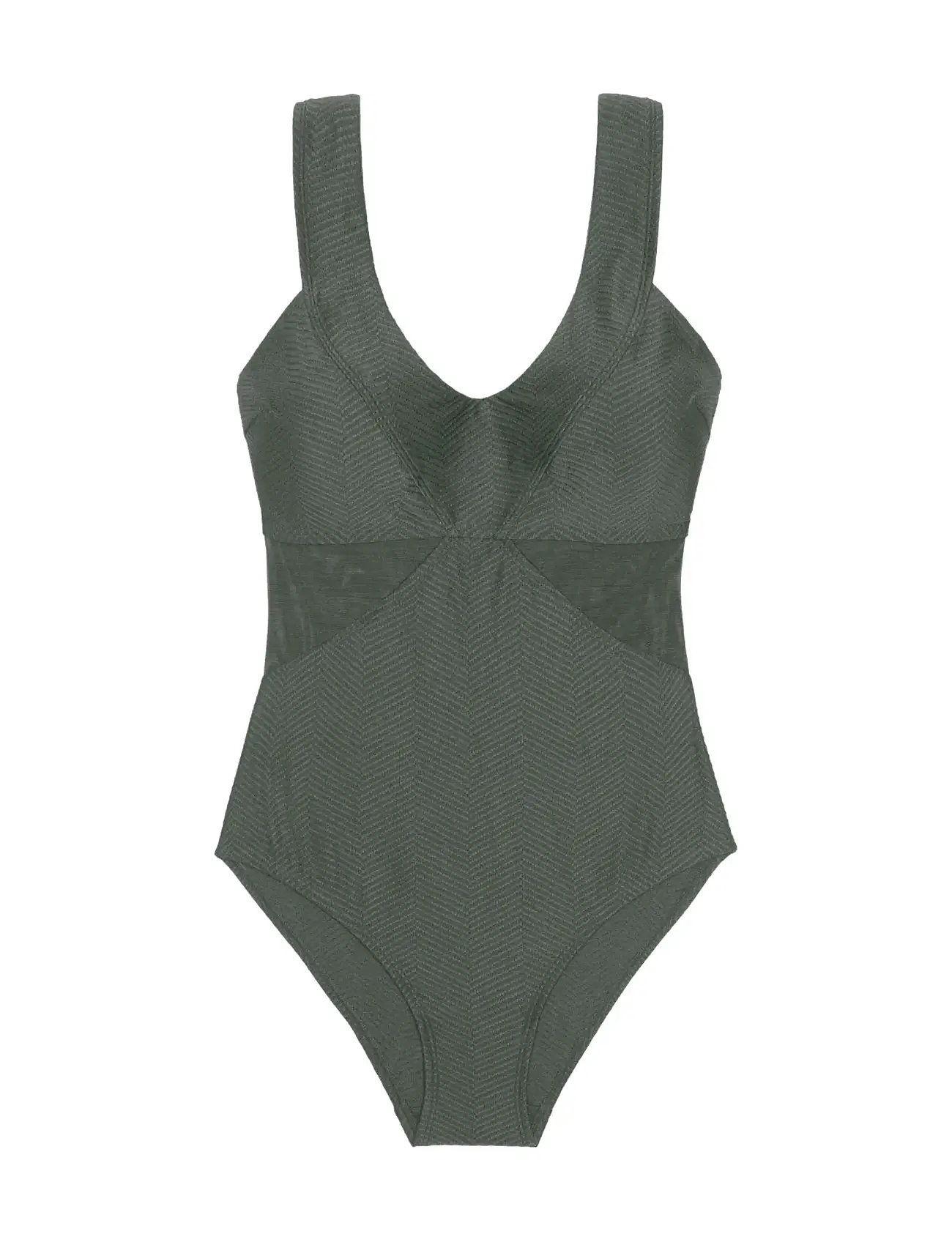 Saint Tropez Shaping Swimsuit Badedrakt Badetøy Khaki Green Dorina