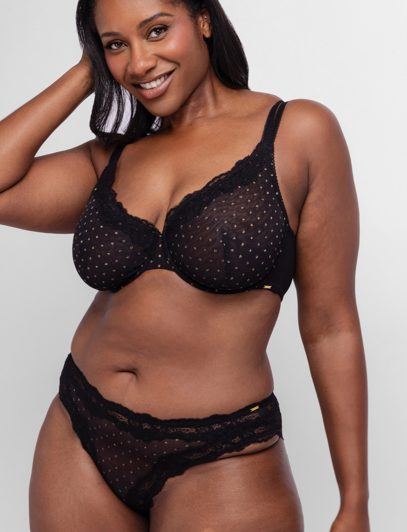 Dorina Origins-Shimmer Dot Brief, XS, Brown, Trusser > Trusser, Dame