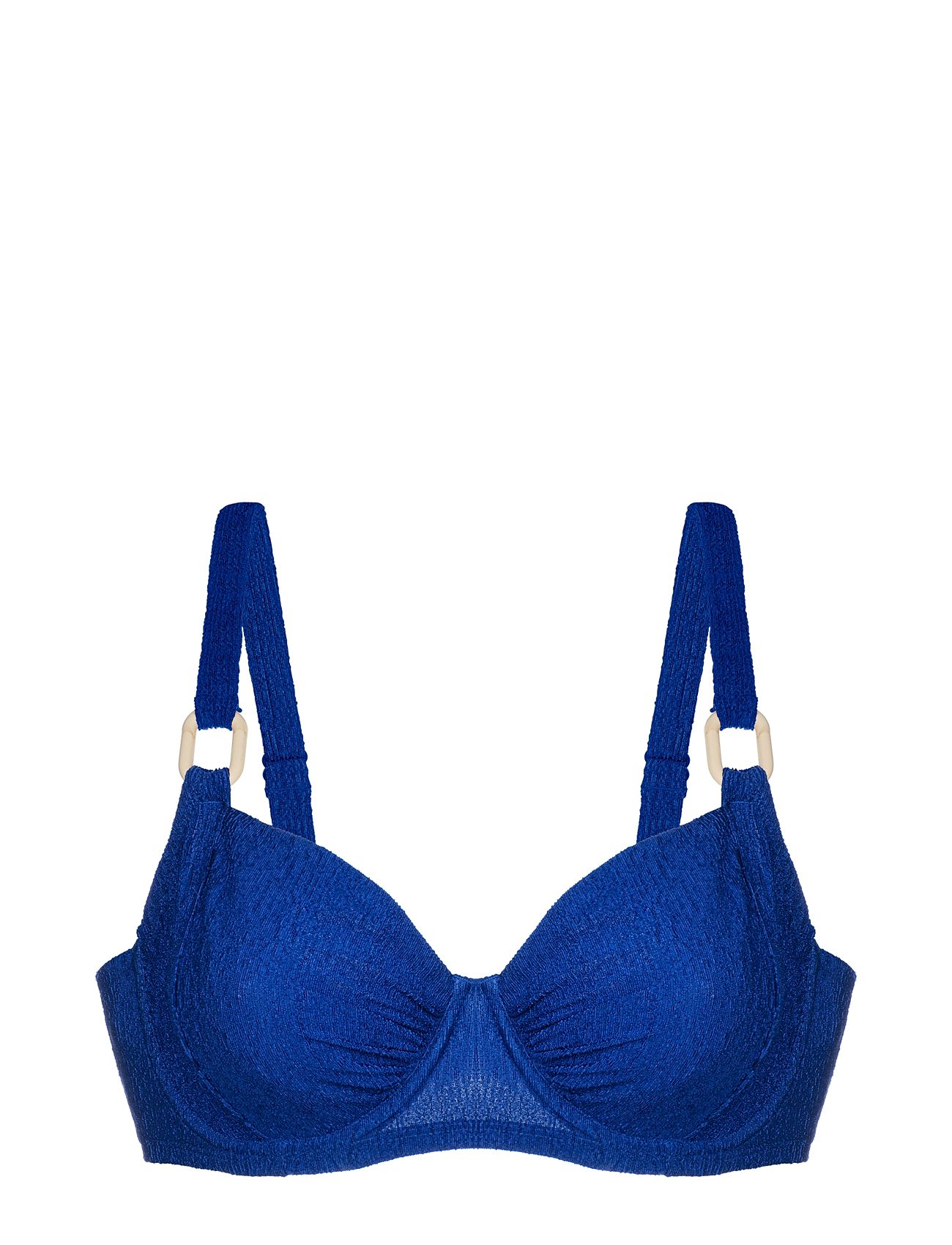 Madras Bikini Top Swimwear Bikinis Bikini Tops Wired Bikinitops Blue Dorina