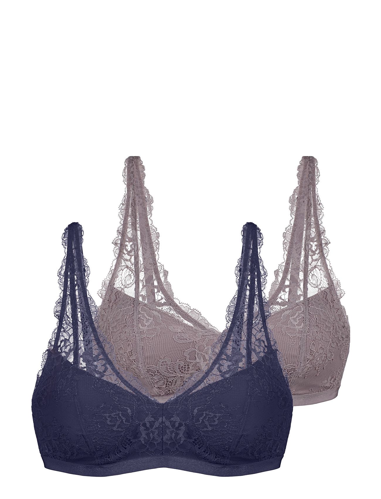 Amaya-2Pp Bralette Navy Dorina