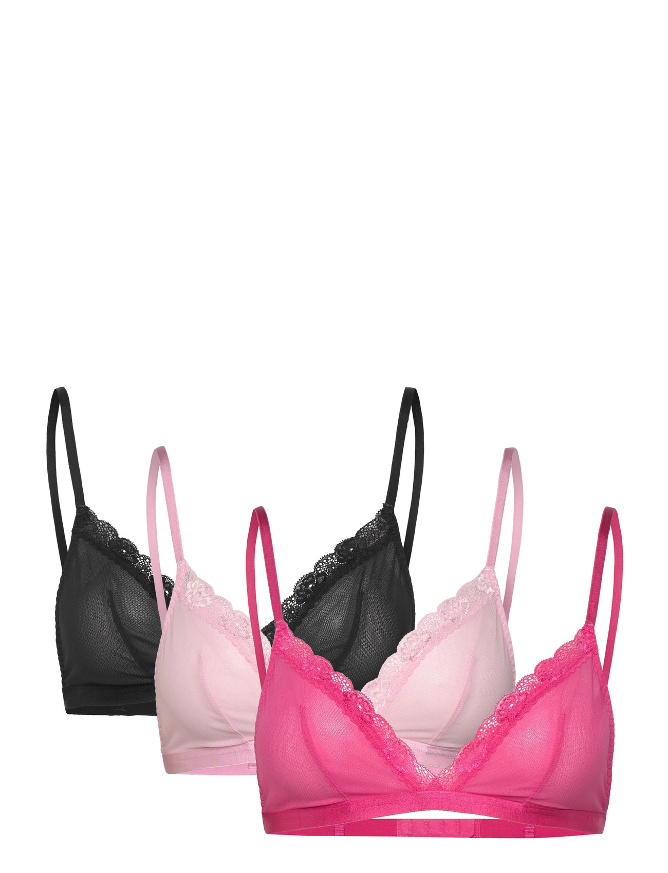 Dorina Misha-3Pp Bralette, L, Pink, Bløde Bh'Er > Bralette, Dame