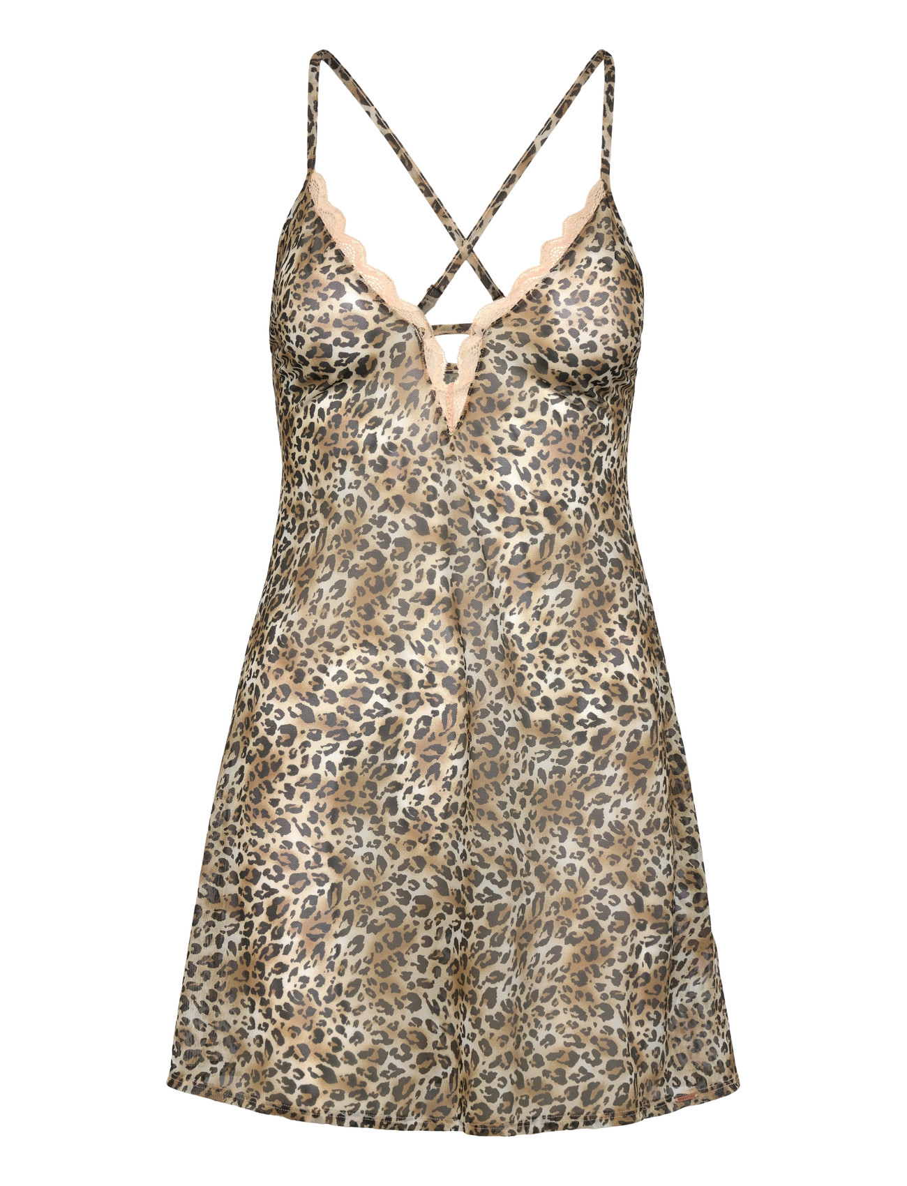 Dorina Eudora Dress, M, Beige, Nat- Og Loungewear > Natkjoler, Dame