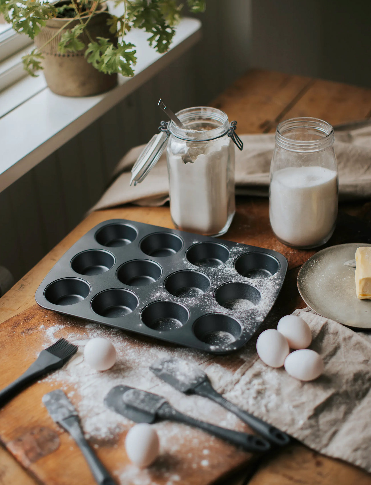 Dorre Karabo 12 Muffin Pan, FOR 12PCS, Grey, Bageforme > Cupcake- Og Muffinsforme, Unisex