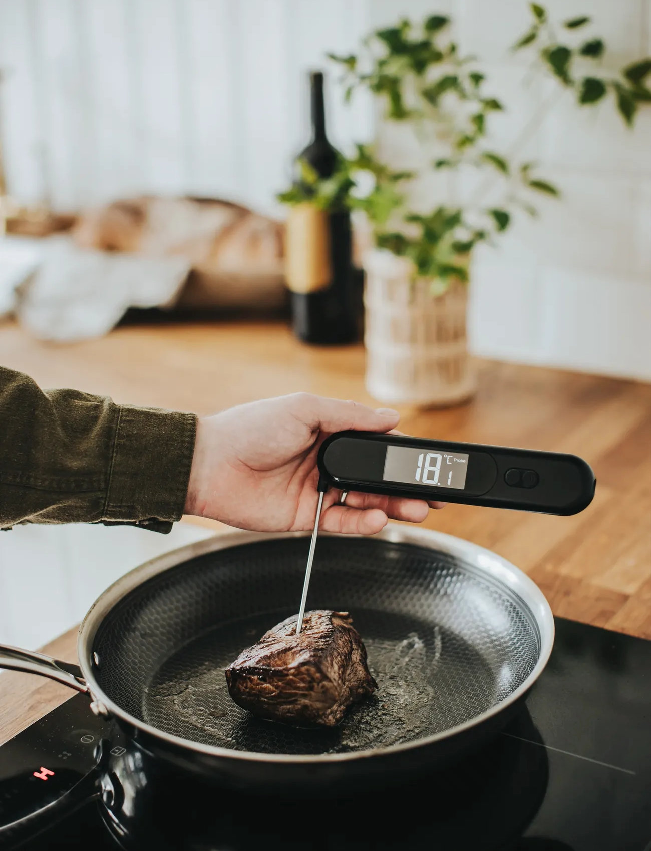 Dorre Trina Thermometer 2-In-1 Probe And Infrared -30 To 350 °C, One Size, Black, Køkkenudstyr > Termometre Og Tidtagere, Unisex