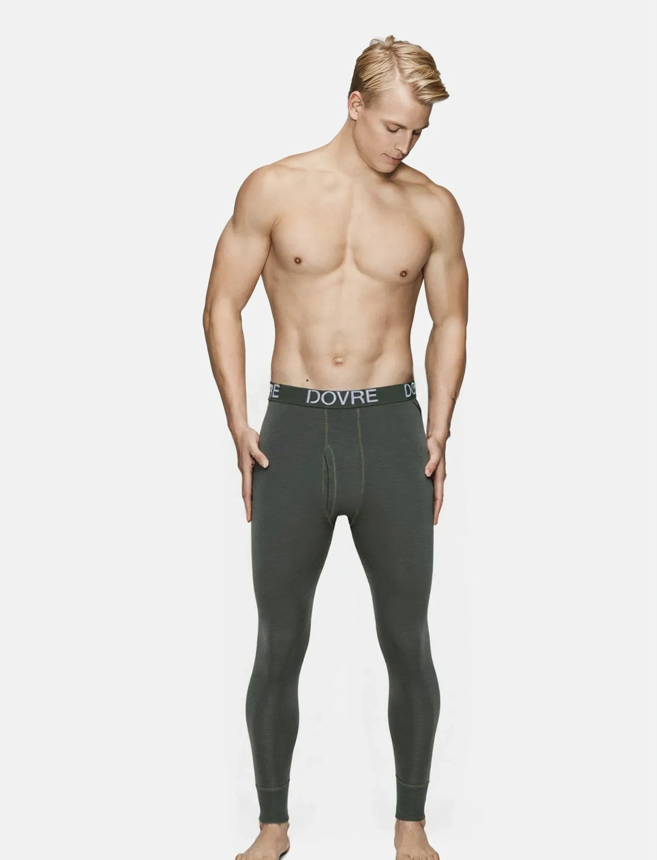 Dovre Dovre Wool Long Johns, XL, Green, Nat- Og Loungewear > Loungebukser, Herre