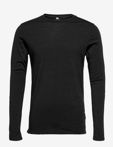 DOVRE wool long sleeved t-shir - iekšējais slānis – augšdaļas apģērbs - mörkgrå me