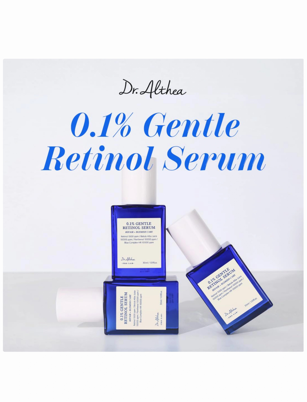 Dr. Althea 0.1% Gentle Retinol Serum, 30 ml, White, Ansigt > Serum, Dame