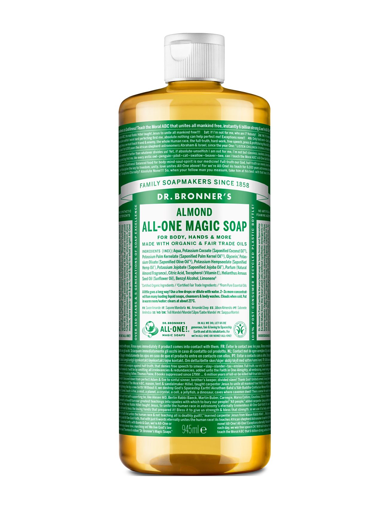 Dr. Bronner’s Pure Castile Liquid Soap Almond Nude