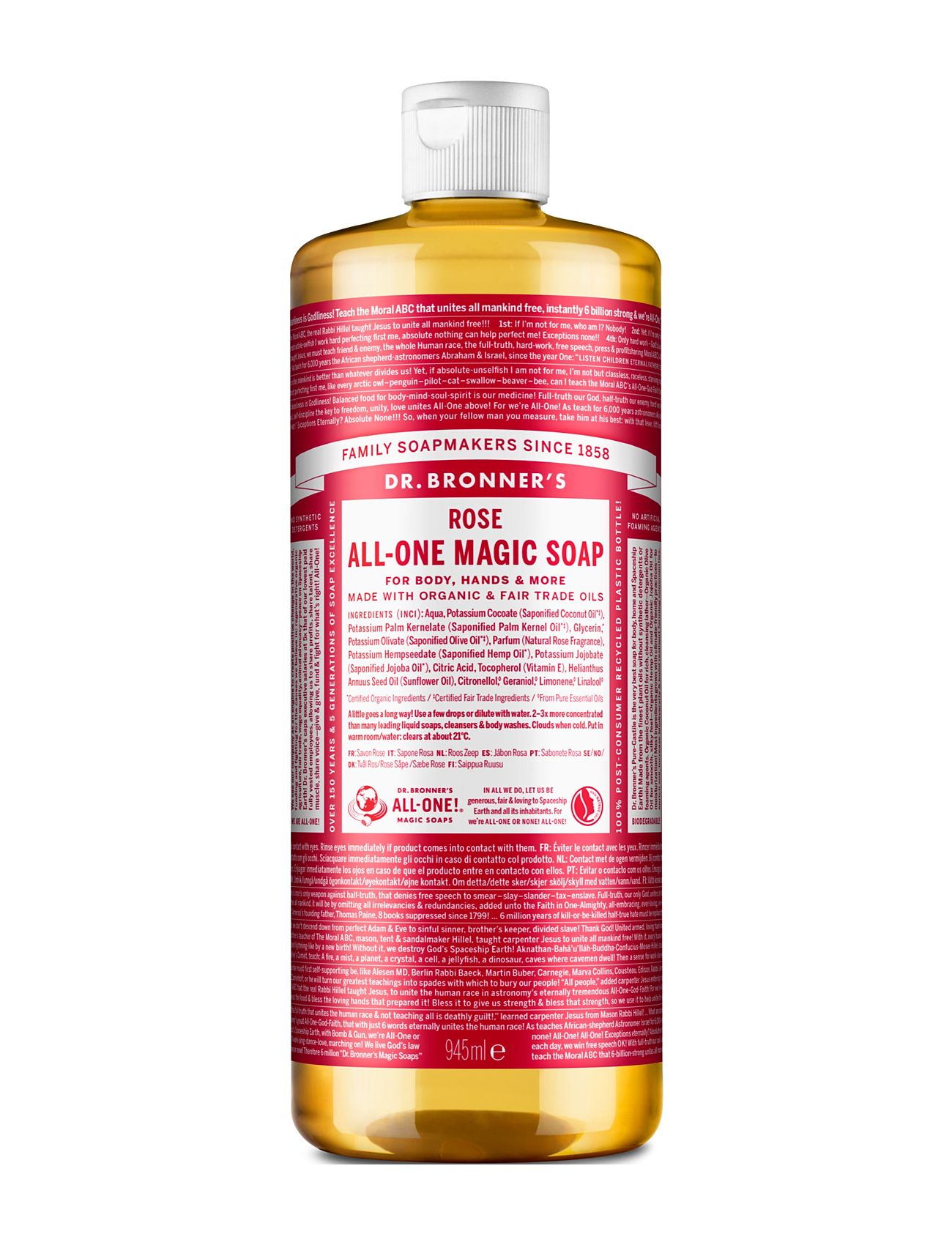 Dr. Bronner’s Pure Castile Liquid Soap Rose Nude