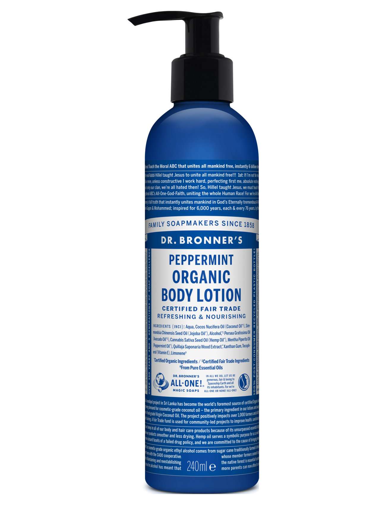 Body Lotion Peppermint Creme Lotion Bodybutter Nude Dr. Bronner’s