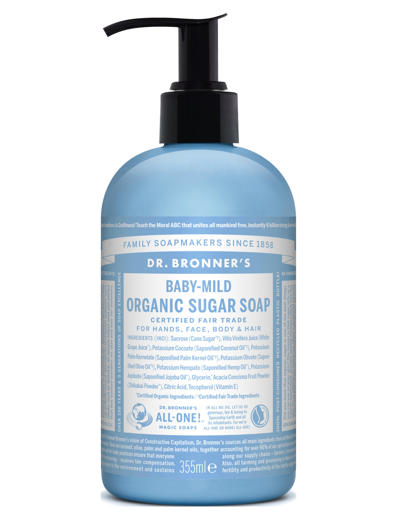 Sugar Soap Baby-Mild Beauty Women Skin Care Body Nude Dr. Bronner’s