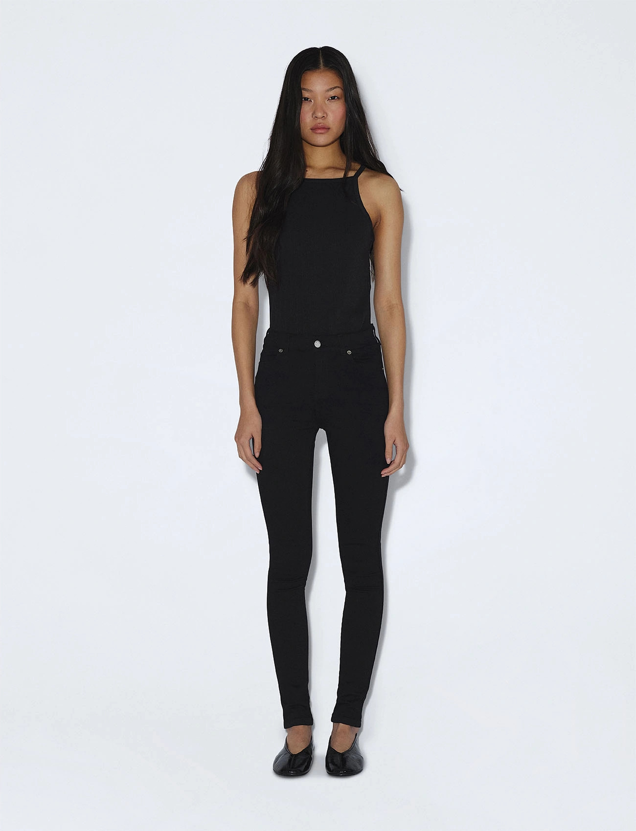 Dr Denim Lexy Mid Skinny, M, Black, Jeans > Skinny, Dame