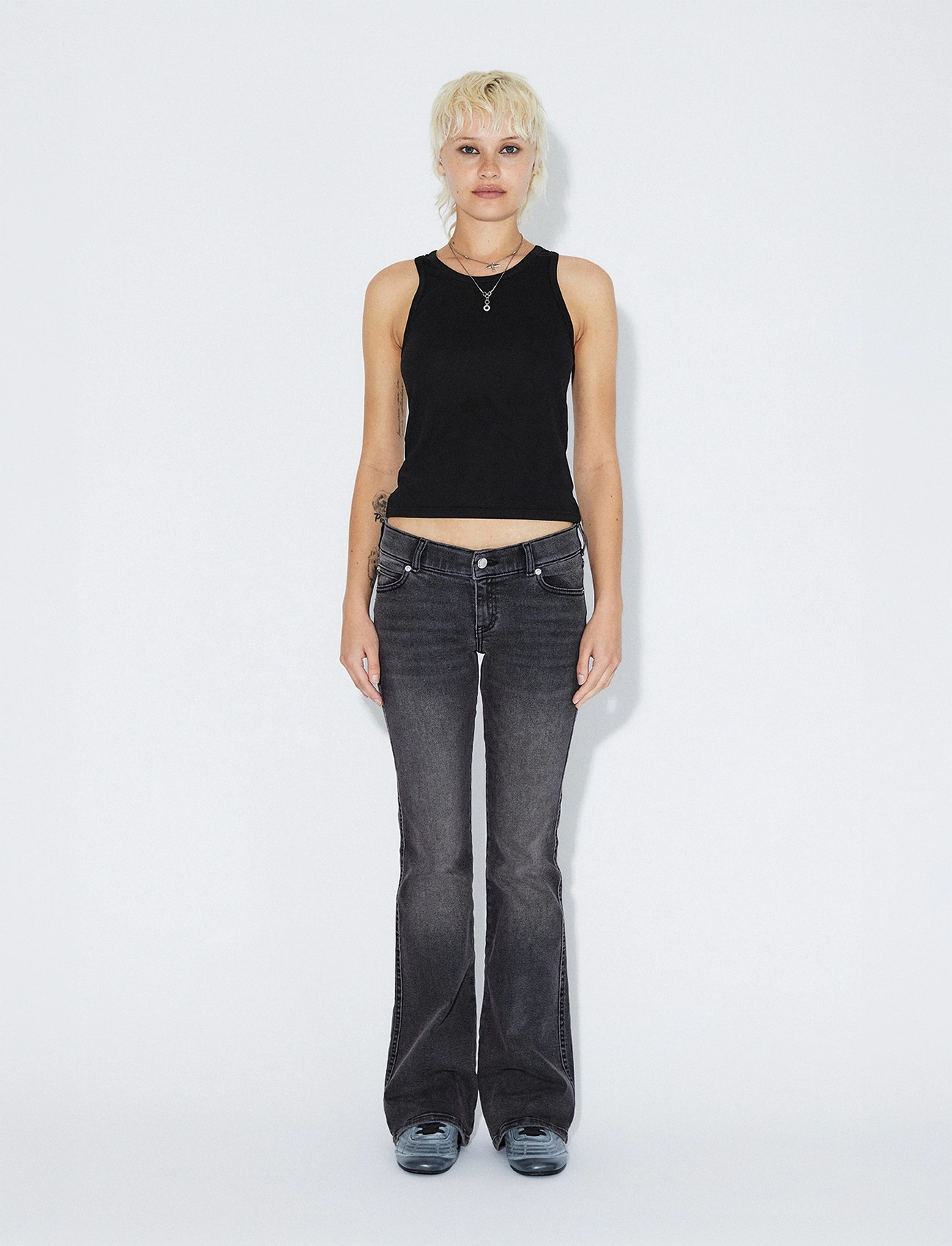 Dr Denim Kily Low Bootcut, XL x 32, Grey, Jeans > Boot Cut, Dame