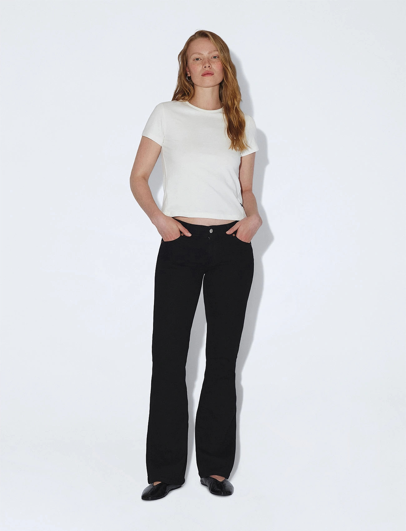 Dr Denim Kily Low Bootcut, M x 32, Black, Jeans > Boot Cut, Dame