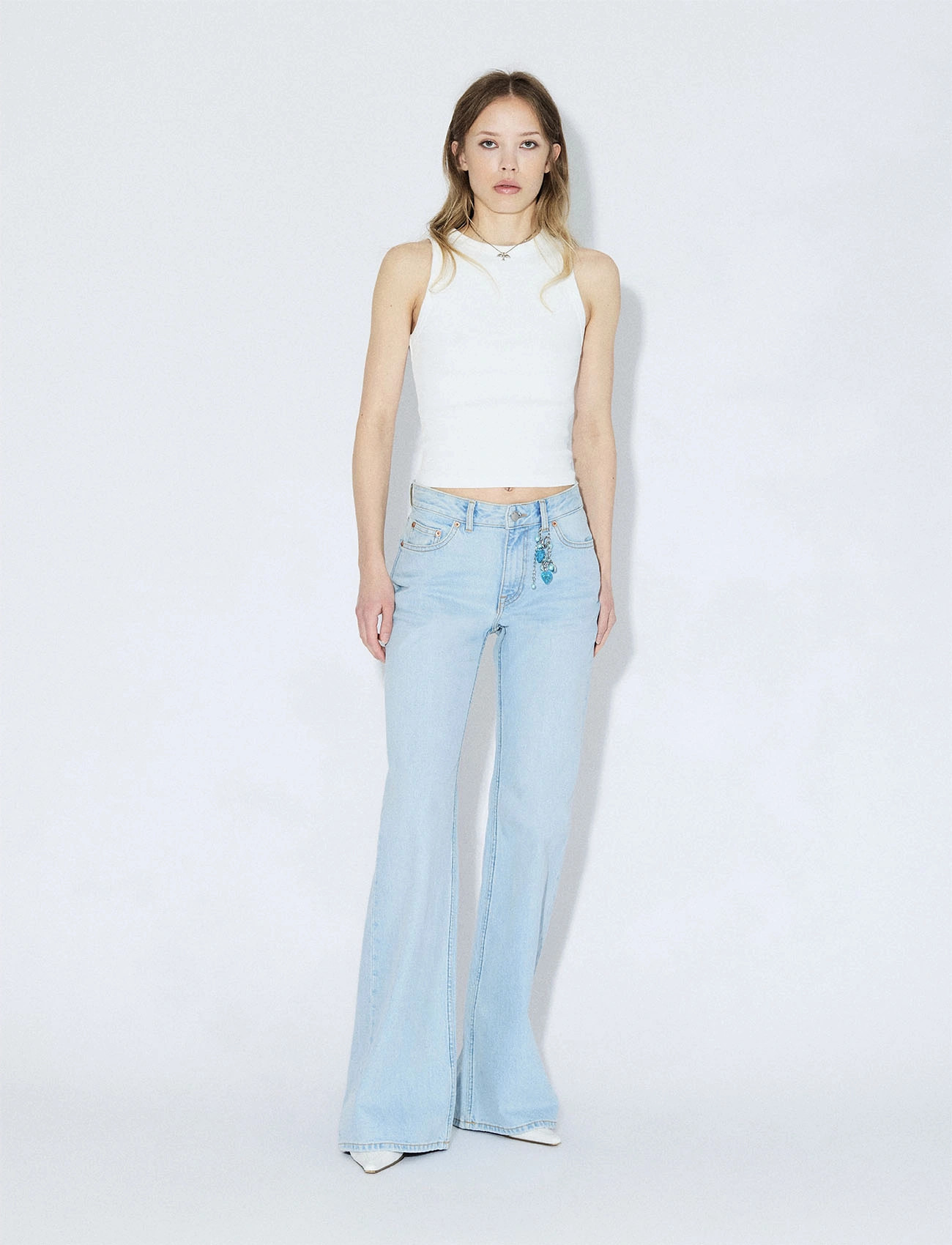Dr Denim Elba Mid Bootcut, 26 x 32, Blue, Jeans > Boot Cut, Dame