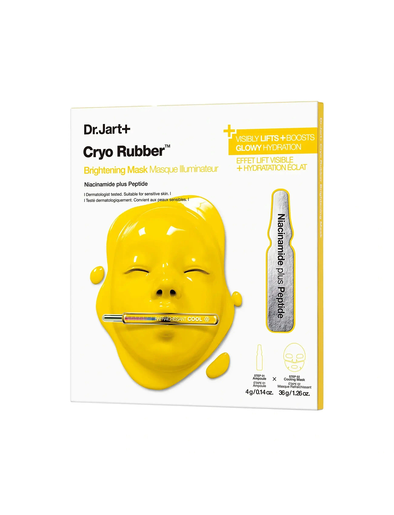 Dr.Jart+ Cryo Rubber Brightening Mask, 50 ml, Nude, Masker > Sheetmask, Dame