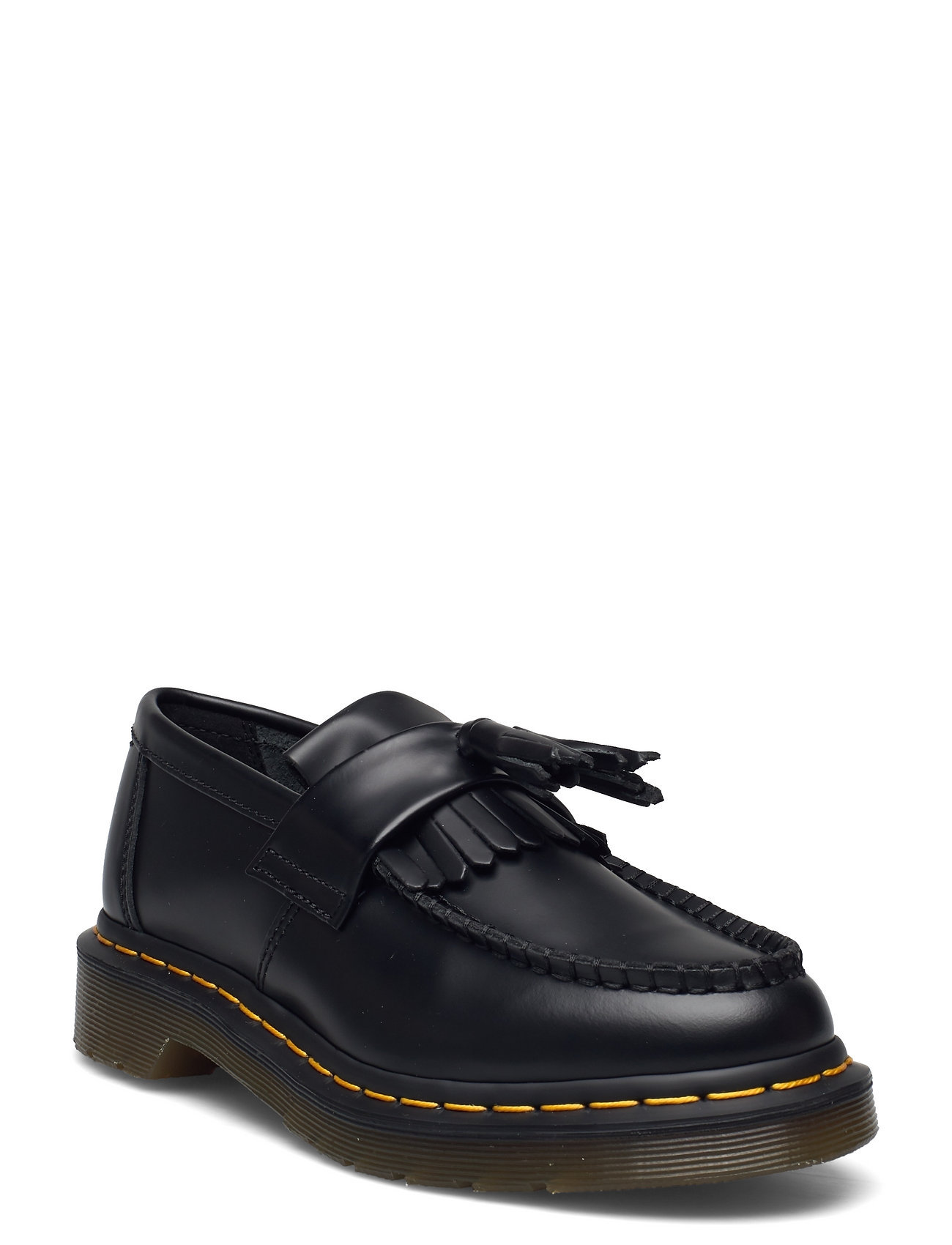 Dr. Martens Adrian Ys Black Smooth, 37, Black, Flade Sko > Loafers, Dame