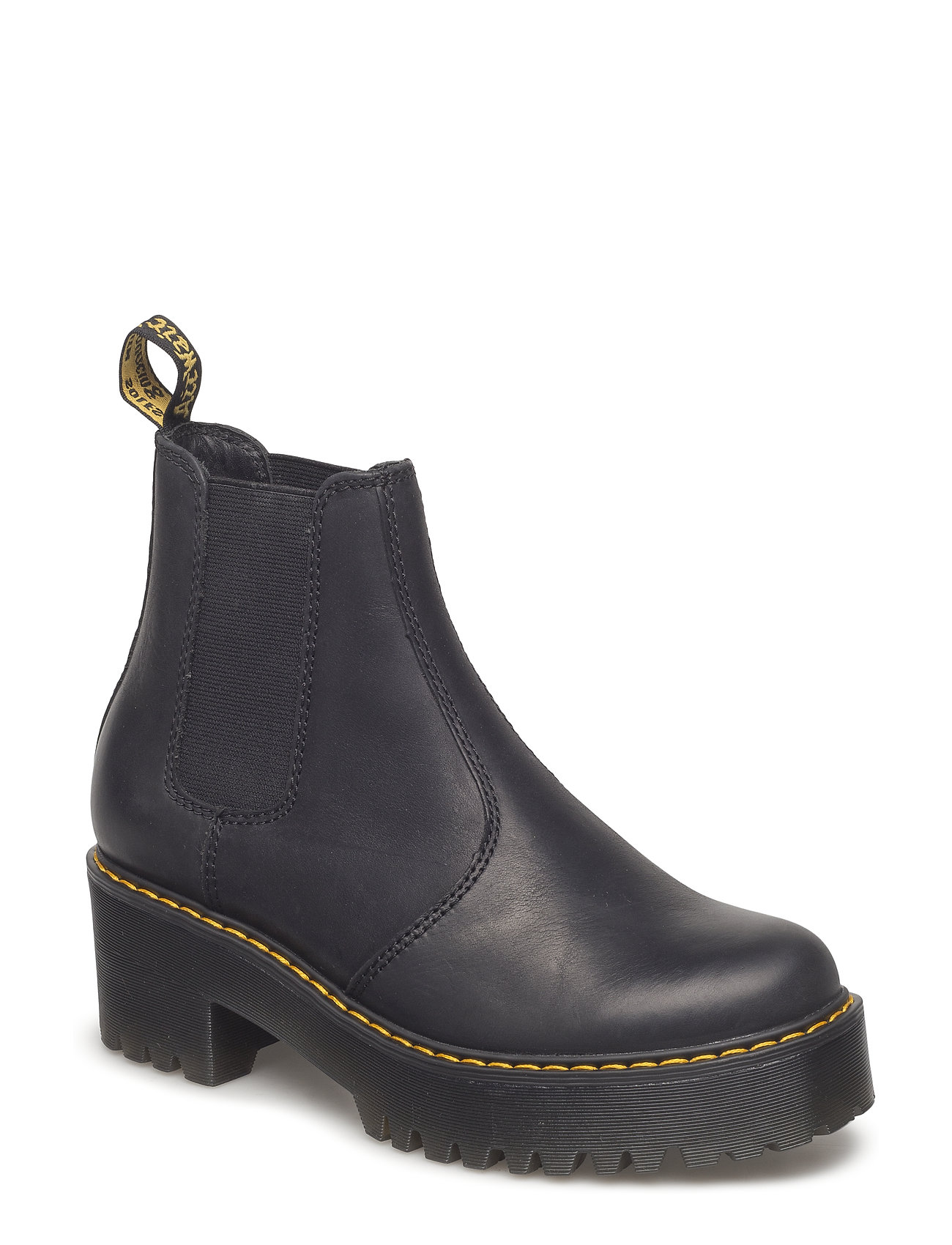 Rometty Black Burnished Wyoming Shoes Chelsea Boots Musta Dr. Martens