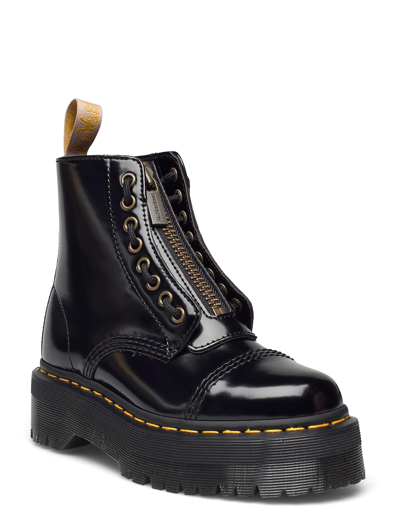 Vegan Sinclair Black Oxford Shoes Boots Ankle Boots Ankle Boot - Flat Musta Dr. Martens