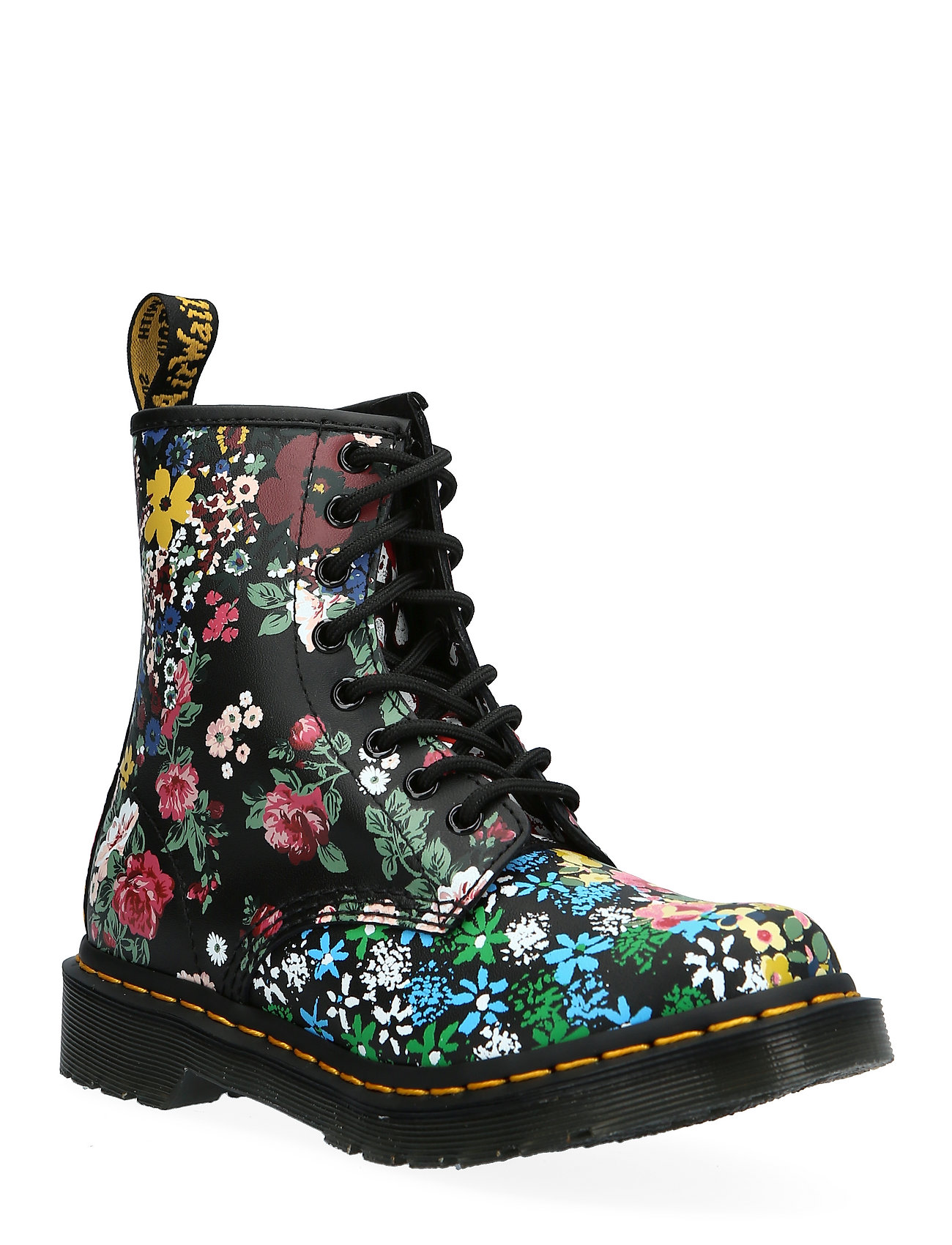 1460 Pascal White+Black Floral Mash Up Backhand Shoes Boots Ankle Boots Ankle Boot - Flat Monivärinen/Kuvioitu Dr. Martens