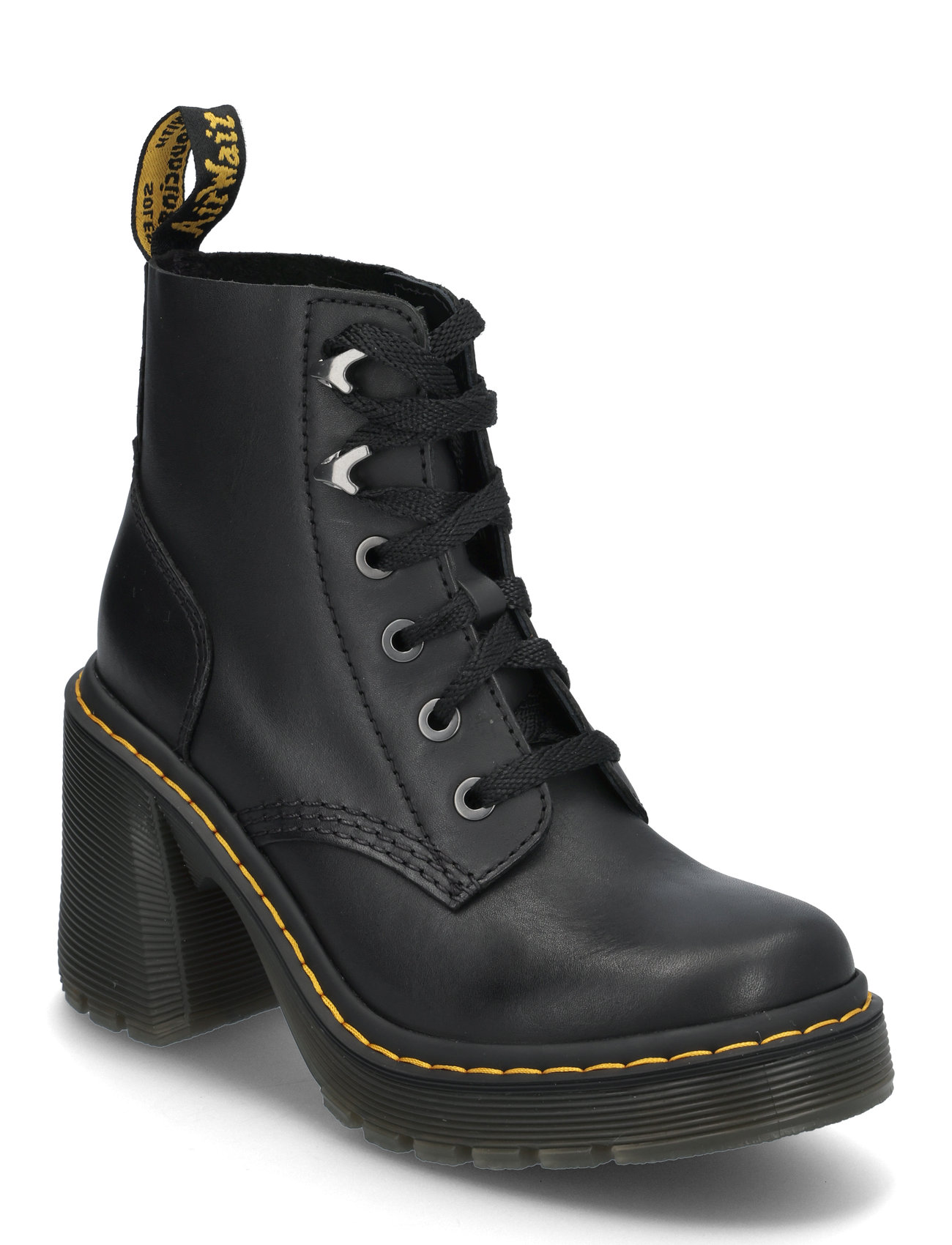 Jesy Black Sendal Shoes Boots Ankle Boots Ankle Boots With Heel Black Dr. Martens