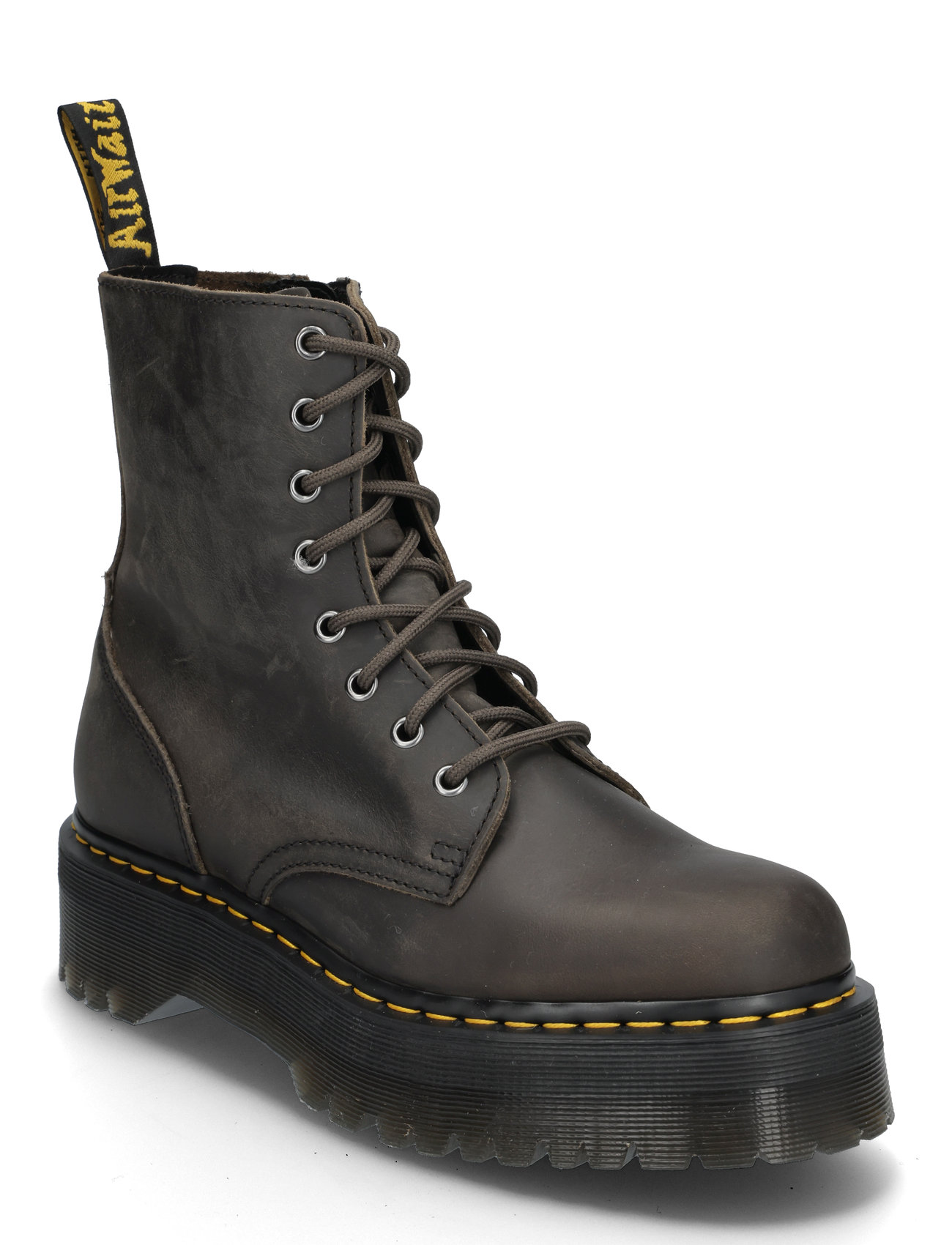 Jadon Burnished Waxy Pull Up Wp Black Dr. Martens