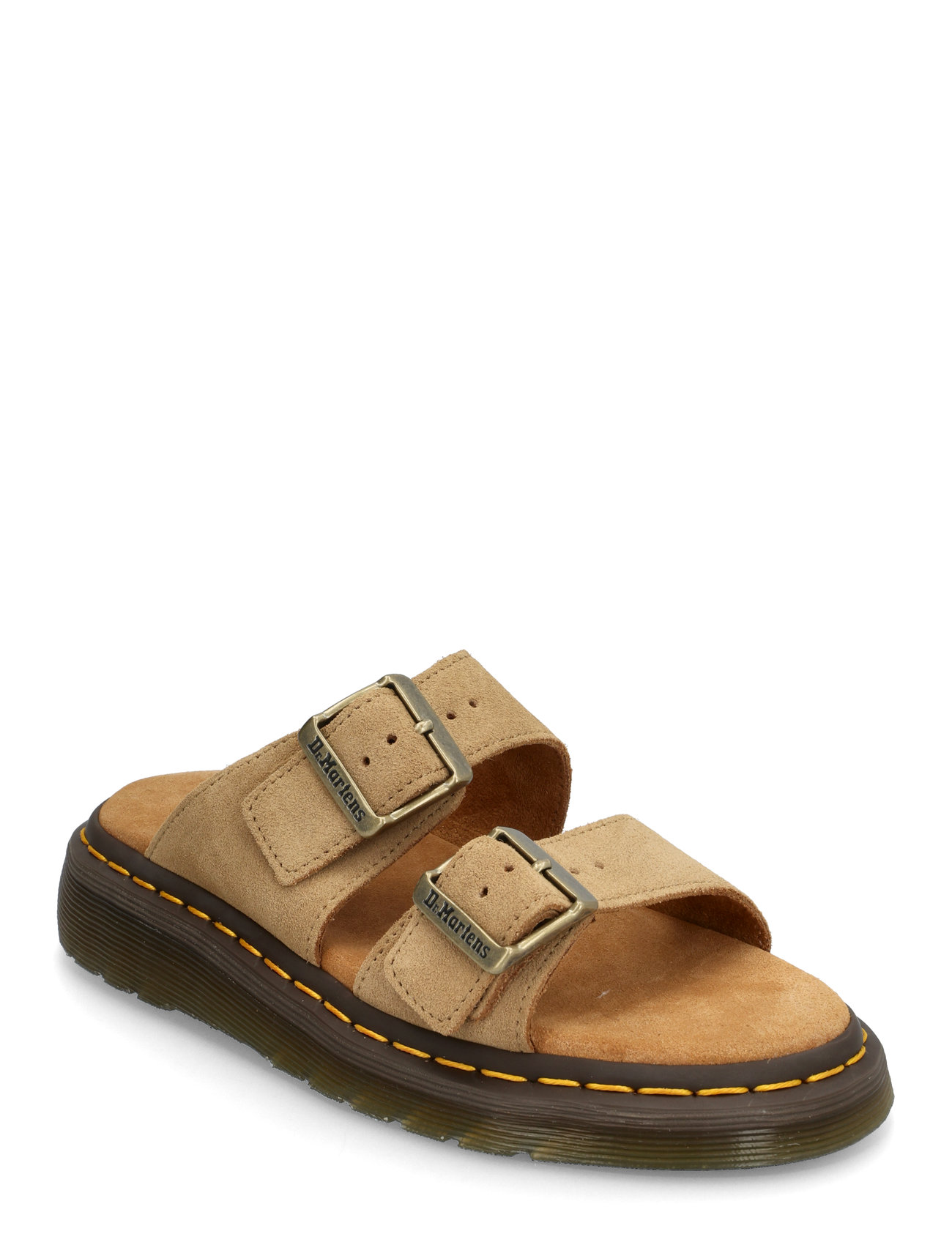 Josef Dms Olive Bronx Suede Shoes Sandals Flat Sandals Beige Dr. Martens