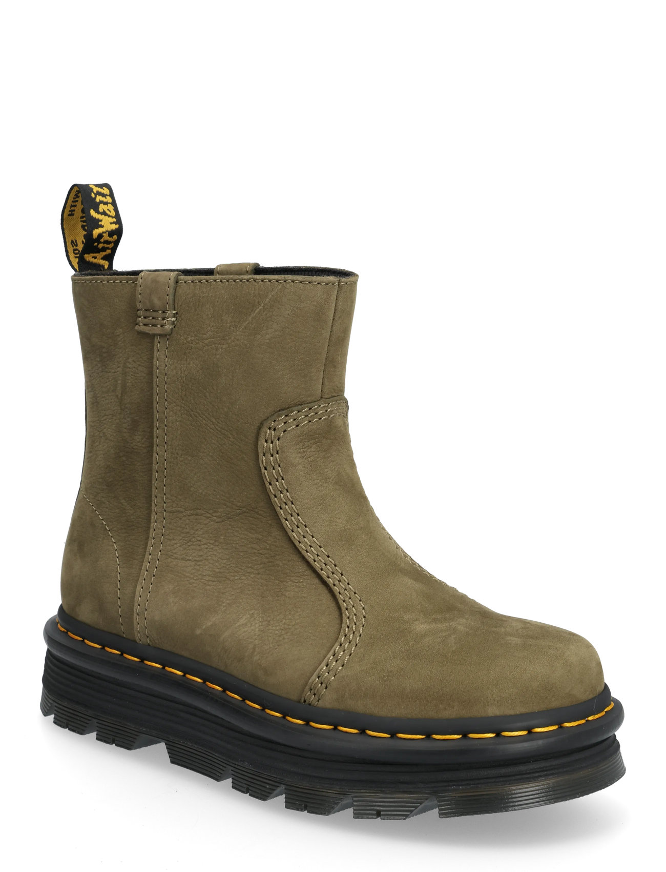 Dr. Martens Zebzag Rigger, 37, Khaki green, Støvler > Vinterstøvler, Dame