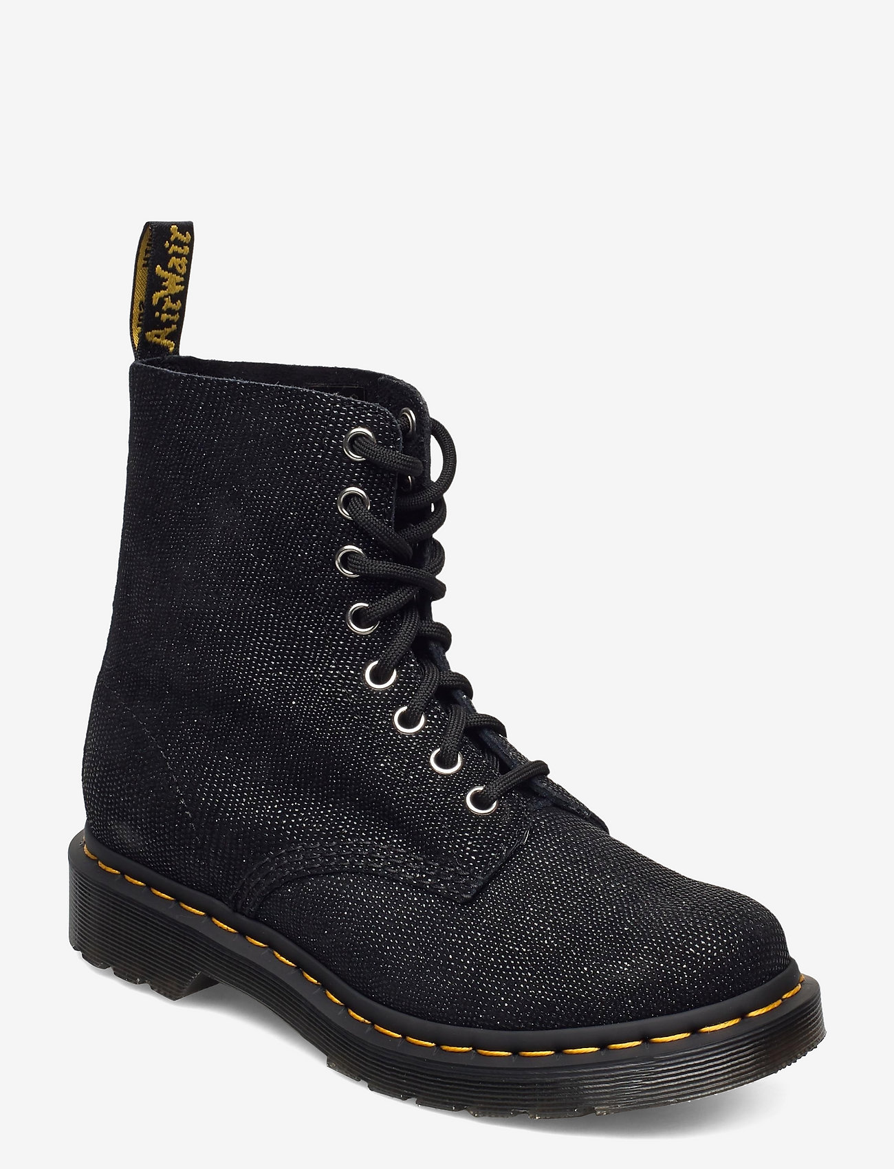 dr martens pascal black glitter