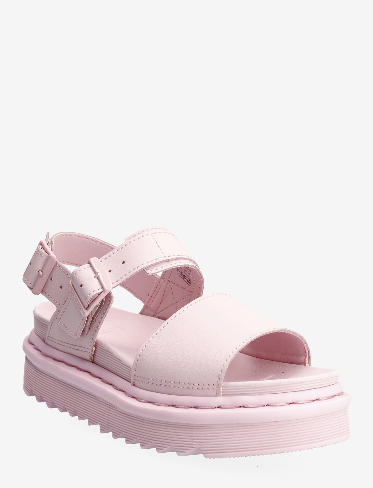 Dr. Martens Voss Mono Chalk Pink Hydro Leather - Sandals | Boozt.com