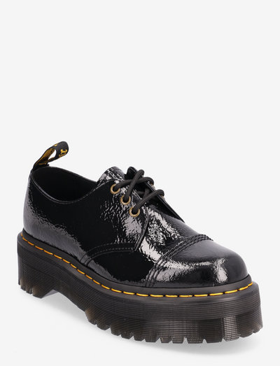 1461 Quad Tc Black Distressed Patent - nauhalliset kengät - black