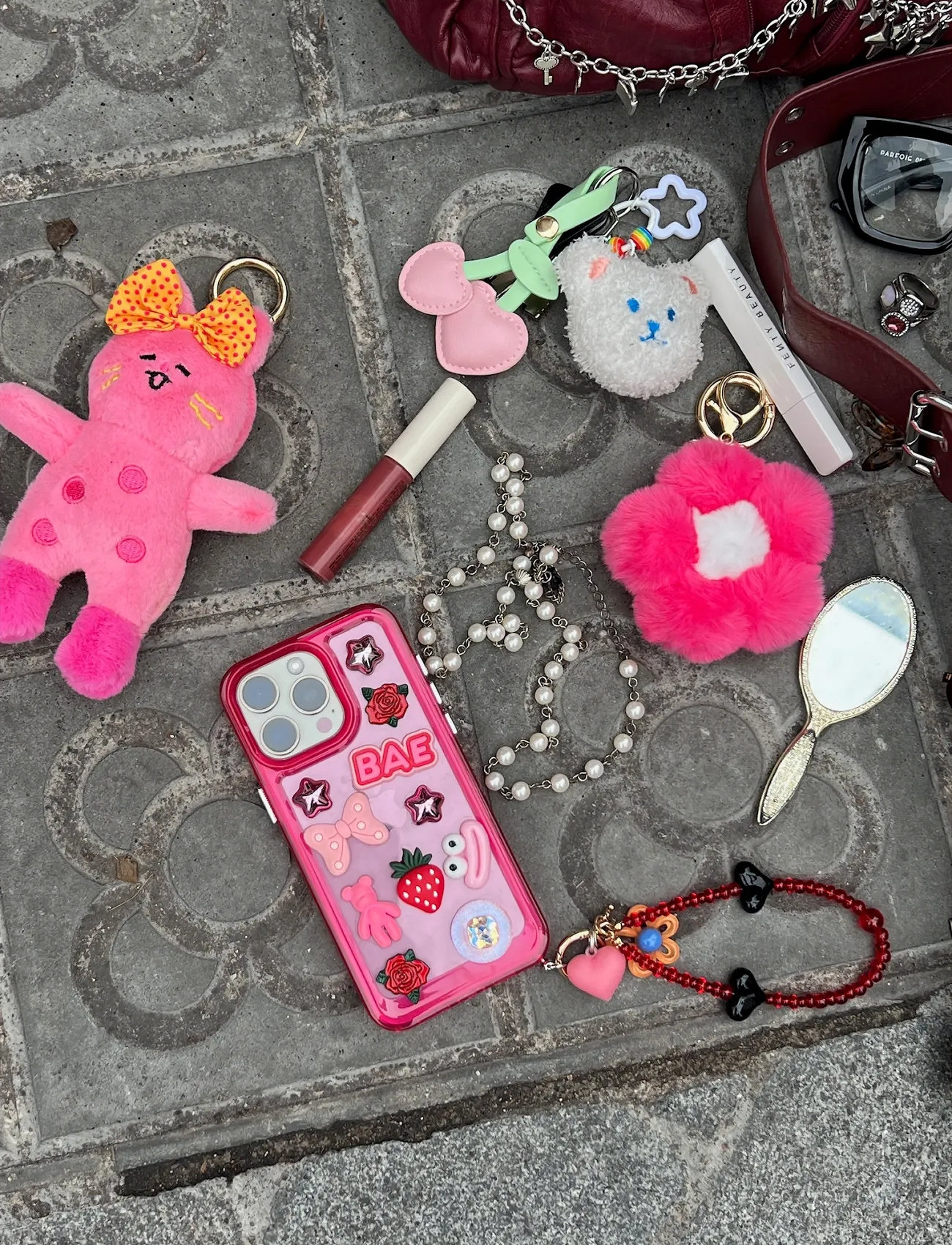 DRM-LND Kitty With Bow, One Size, Pink, Tasker > Tilbehør Til Tasker, Børn
