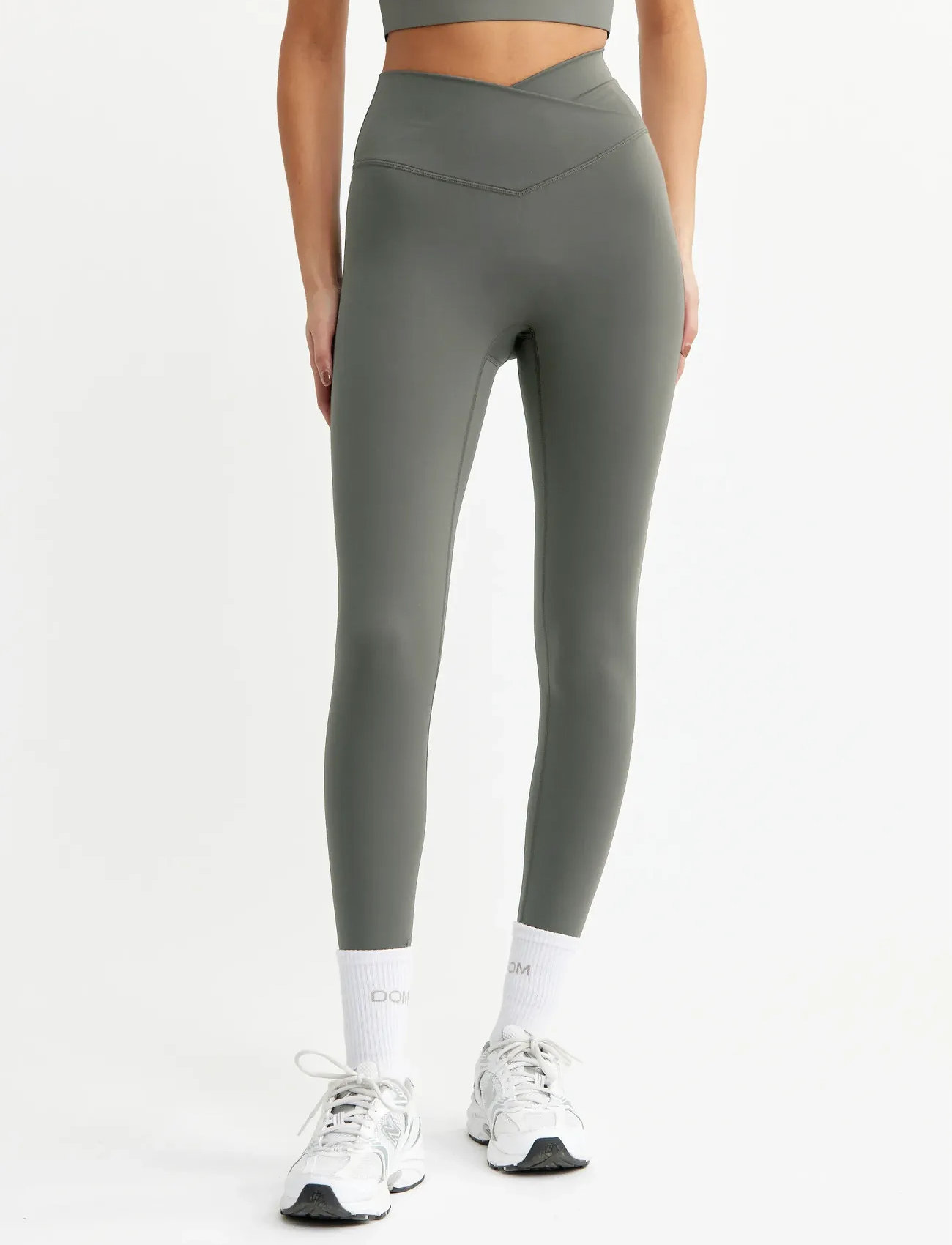 Drop of Mindfulness Ultimate Wrap Over Tights, L, Khaki green, Sportsbukser > Sportstræningsbukser, Dame