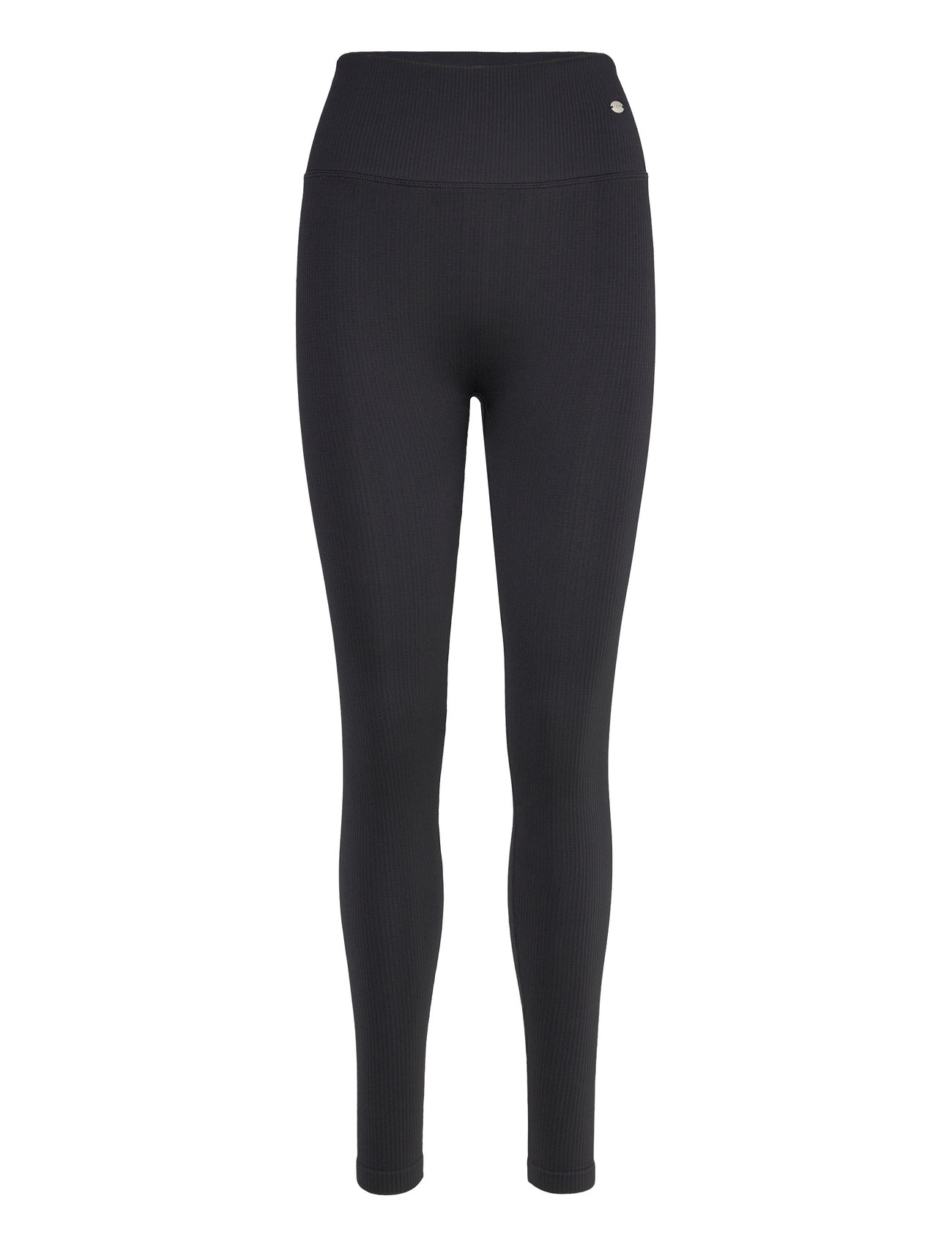 Drop Of Mindfulness Ribbed Seamless Tights Svart