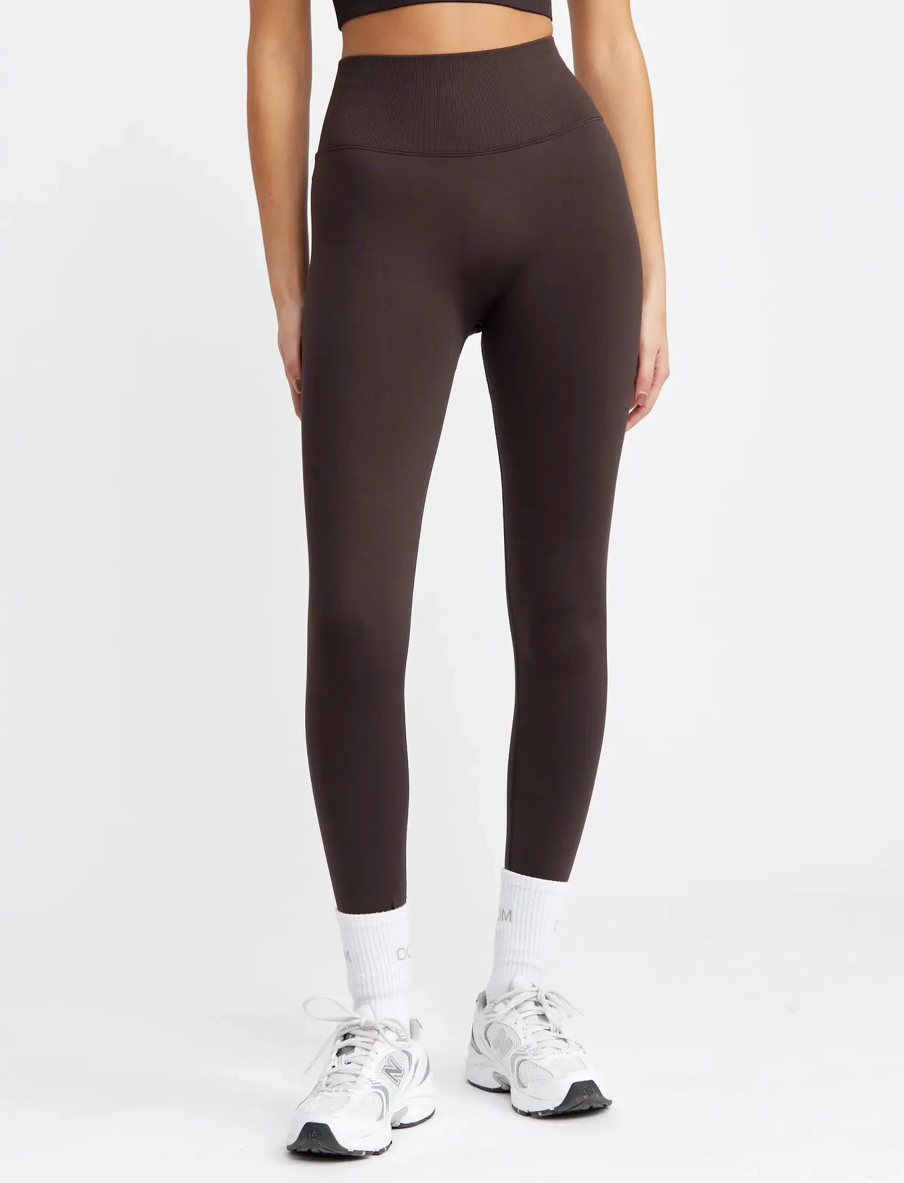 Drop of Mindfulness Signature Seamless Tights, XL, Brown, Sport Tights > Sport Seamless Tights, Dame