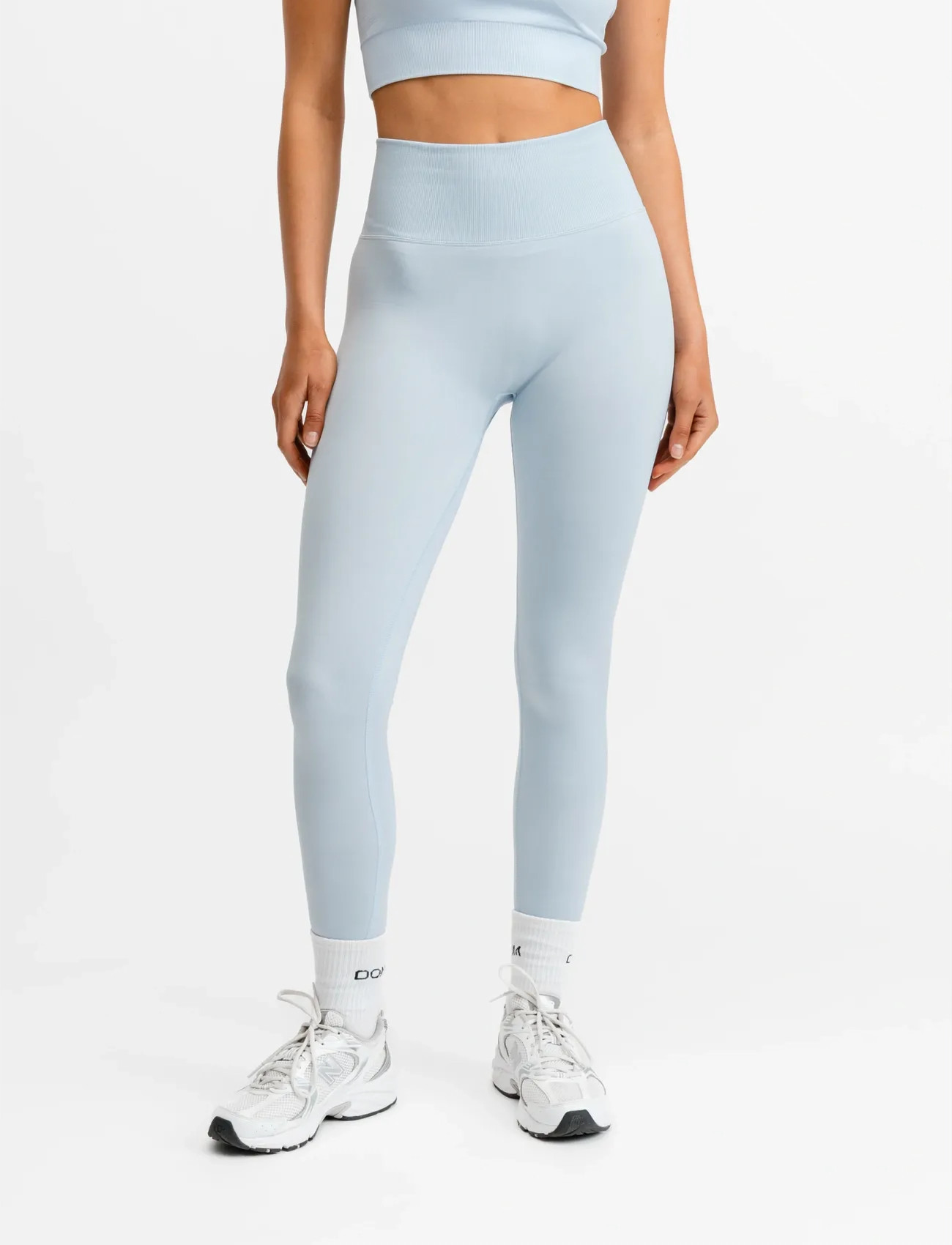 Drop of Mindfulness Signature Seamless Tights, XL, Blue, Sport Tights > Sport Seamless Tights, Dame