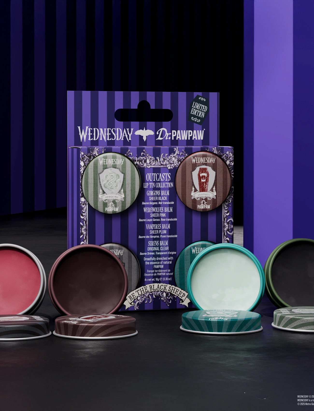 Dr.PawPaw Dr.pawpaw Wednesday 4 Tin Set - With 4 Different Colours, 40 G, Multi/patterned, Læber > Læbefarve & Cheek Tint, Dame