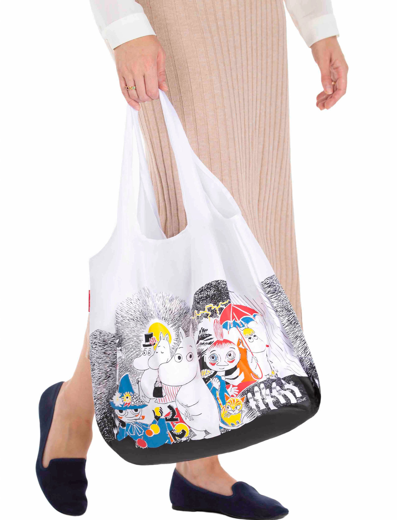 Dsignhouse Moomin Moomin Ecobag Comic Multicolor, 40X40 cm, Multi/patterned, Tasker > Totes, Dame