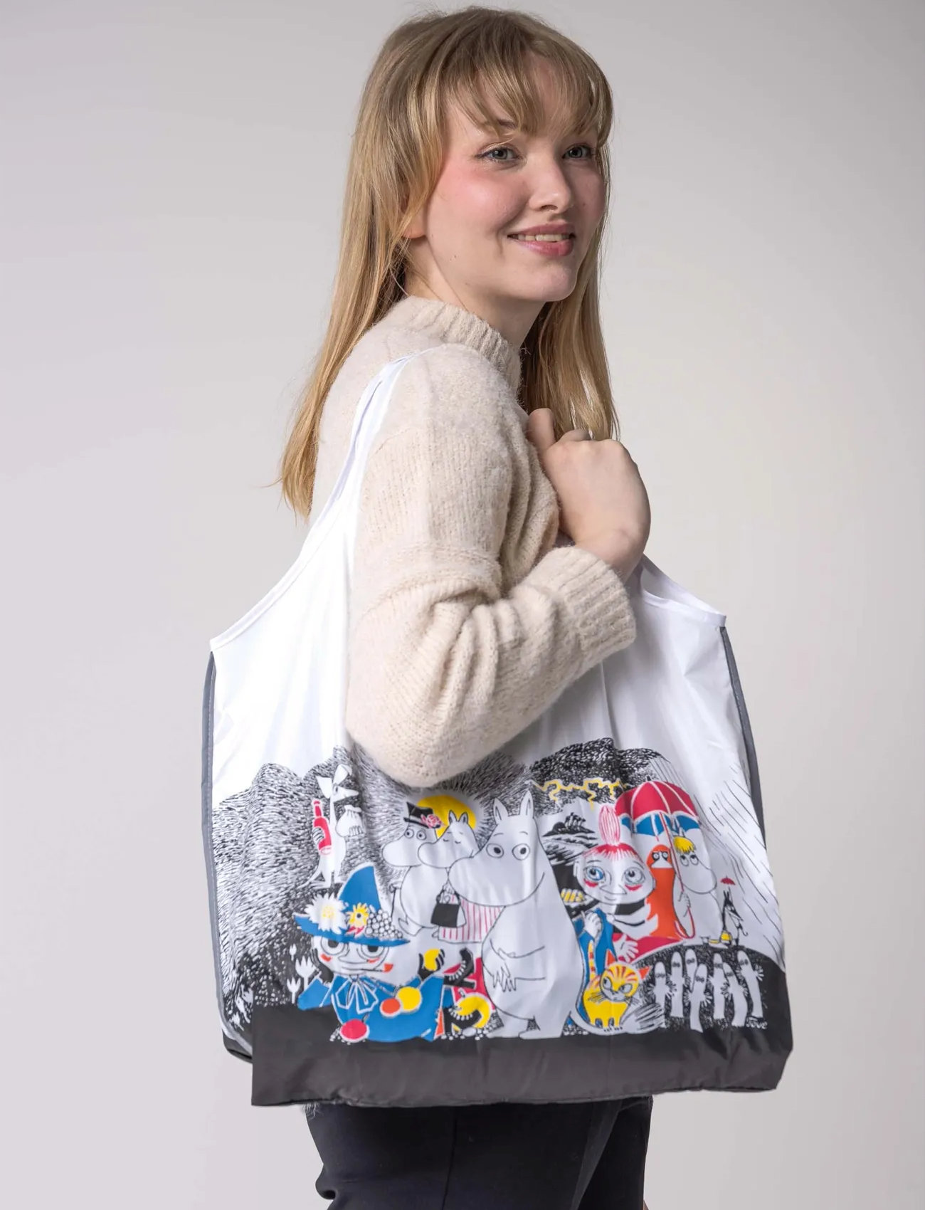 Dsignhouse Moomin Moomin Ecobag Comic Multicolor, 10X 10X 5 cm, White, Tasker > Totes, Dame