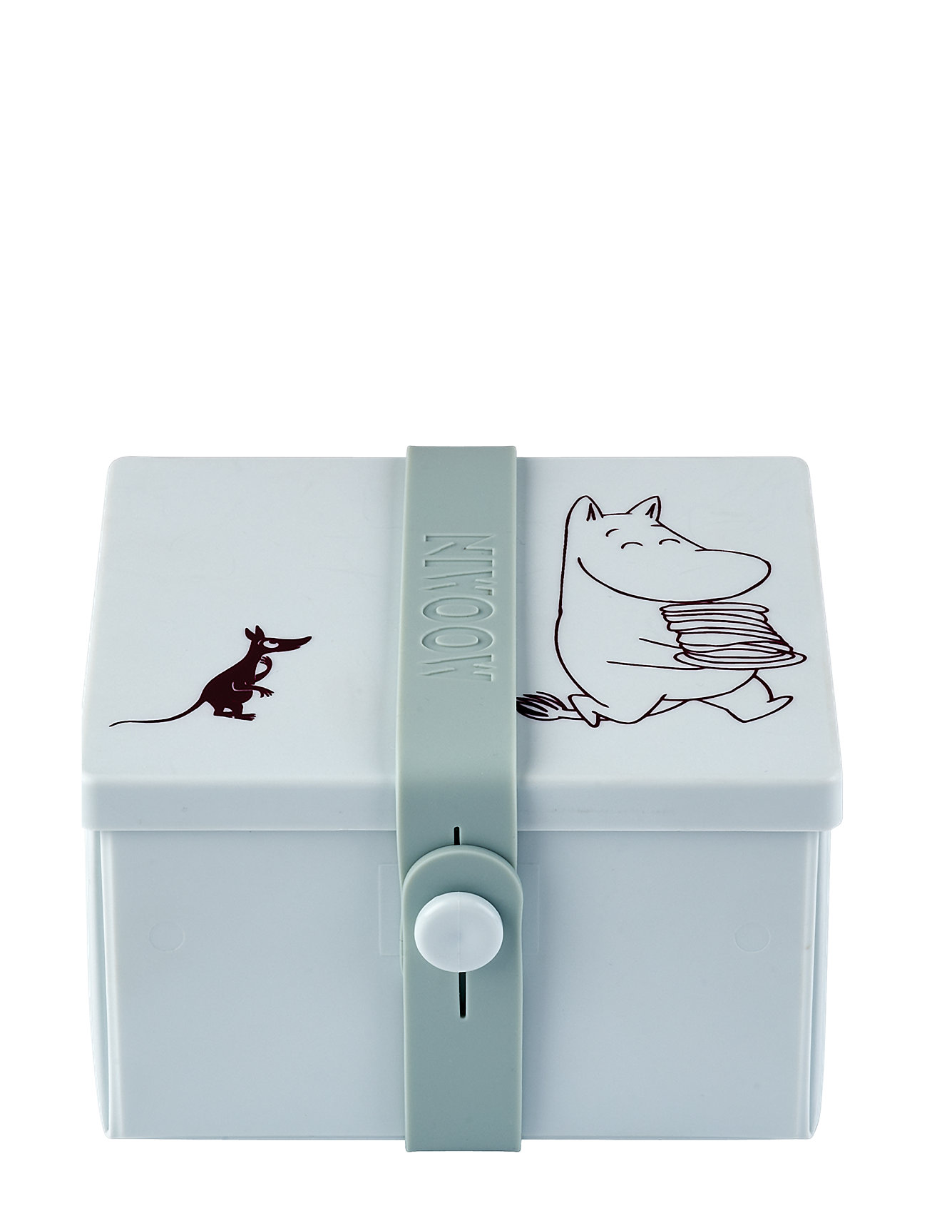 The Moomins Storage/Lunch Box Square Blue Moomin