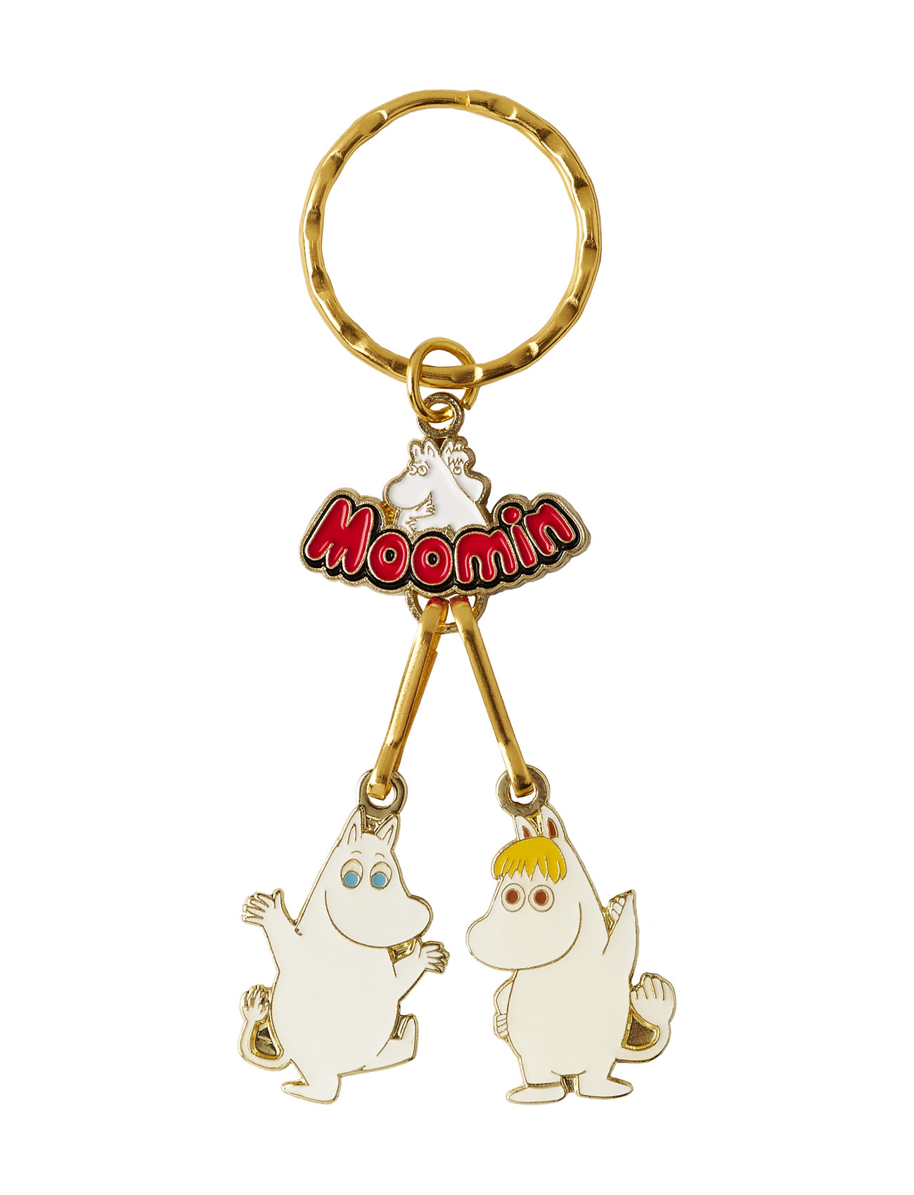 Dsignhouse Moomin Moomin Metal Keyring Friendship, L:11 cm, Gold, Tilbehør > Nøgleringe, Herre