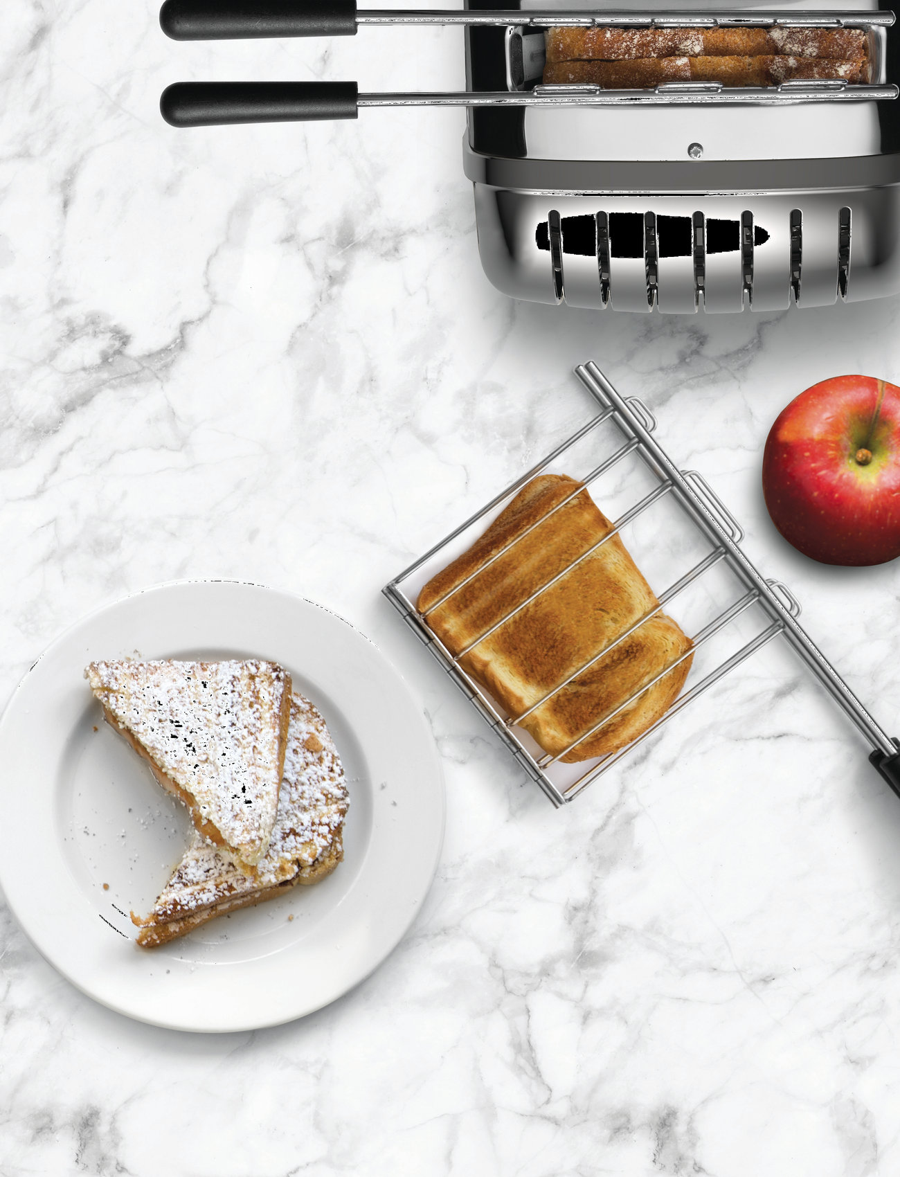Dualit Toastrack Classic Toaster, 30X14.0X3.70 cm, Silver, Køkkenmaskiner > Brødristere, Unisex