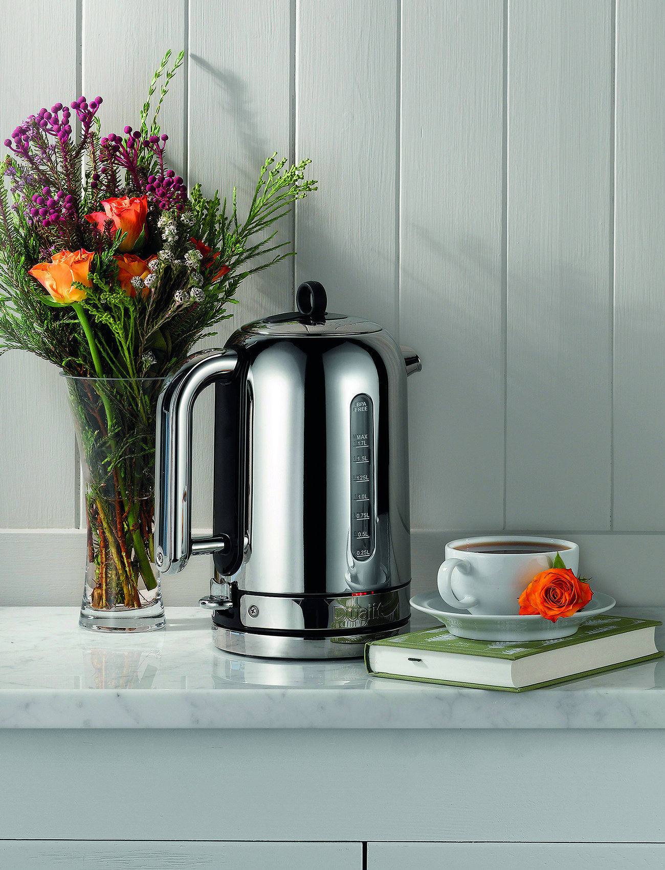 Dualit Classic Kettle, 1.7 l, Silver, Køkkenmaskiner > Kedler Og Vandkogere, Unisex