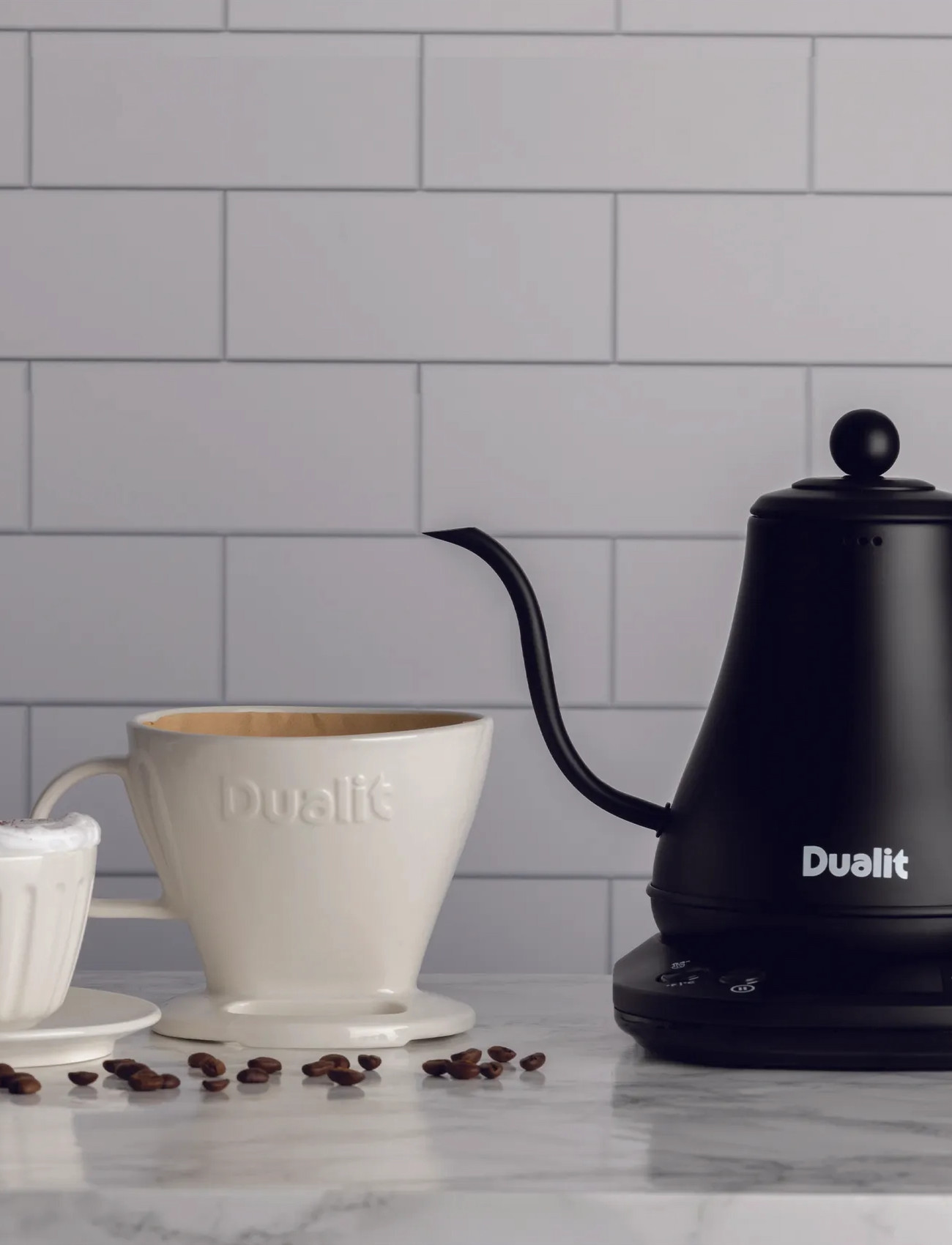 Dualit Pour Over Kokare 0,8L, 0.8 l, Black, Køkkenmaskiner > Kedler Og Vandkogere, Unisex
