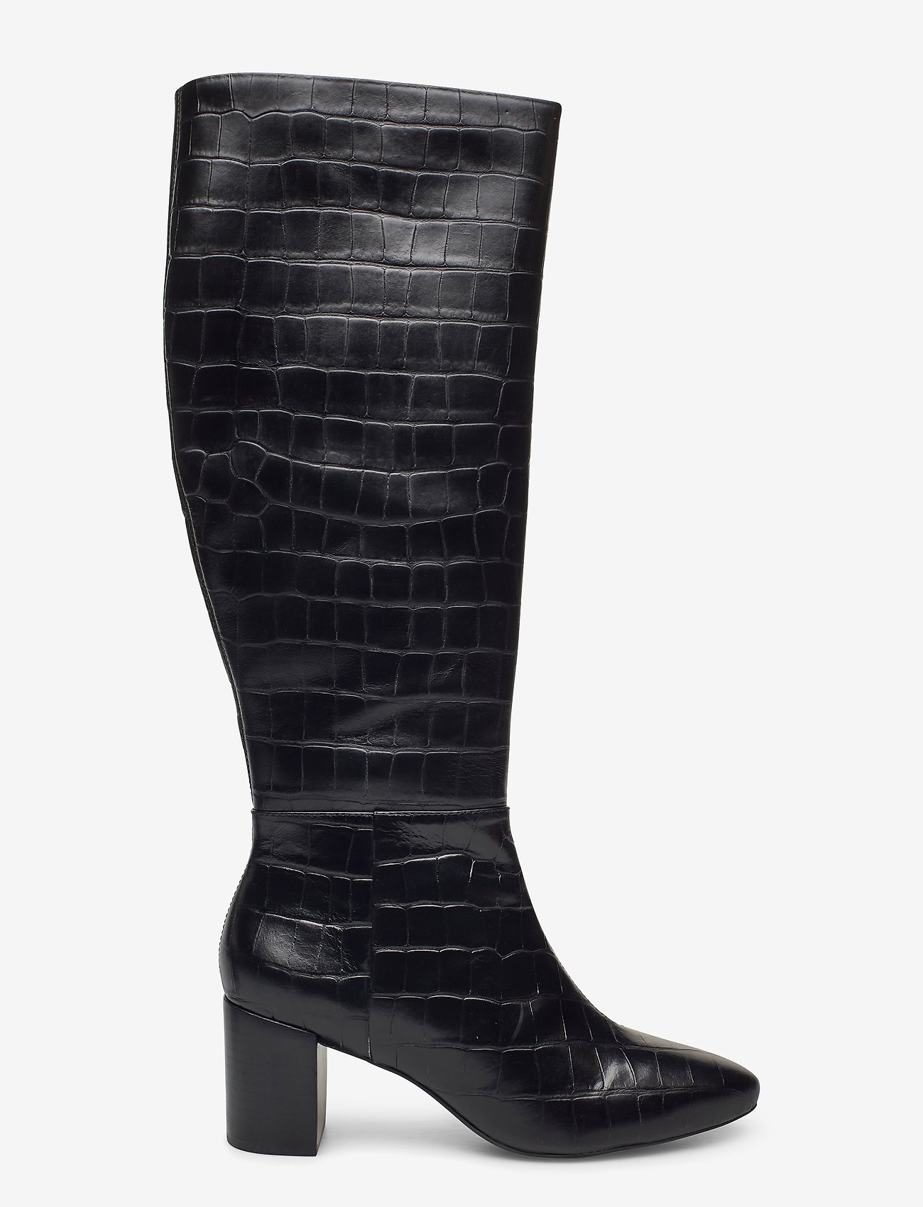 Saffia (Black Croc Print Leather) (178 