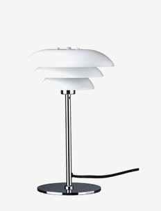 DL20 Opal/Chrome Table Lamp - schreibtisch- & tischlampen - opal/ chrome