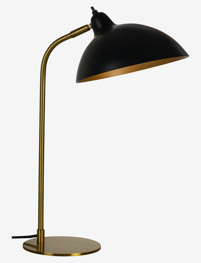 Fututa bordslampa - bordslampor - black/brass