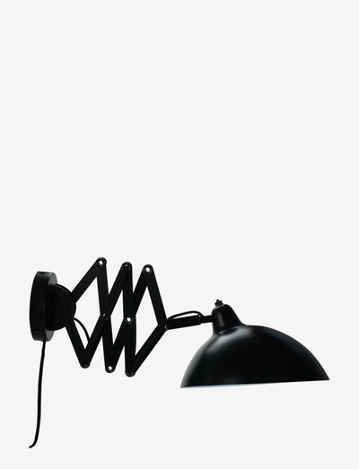 Futura Wall Lamp Black/ White W/folding arm - wall lamps - black